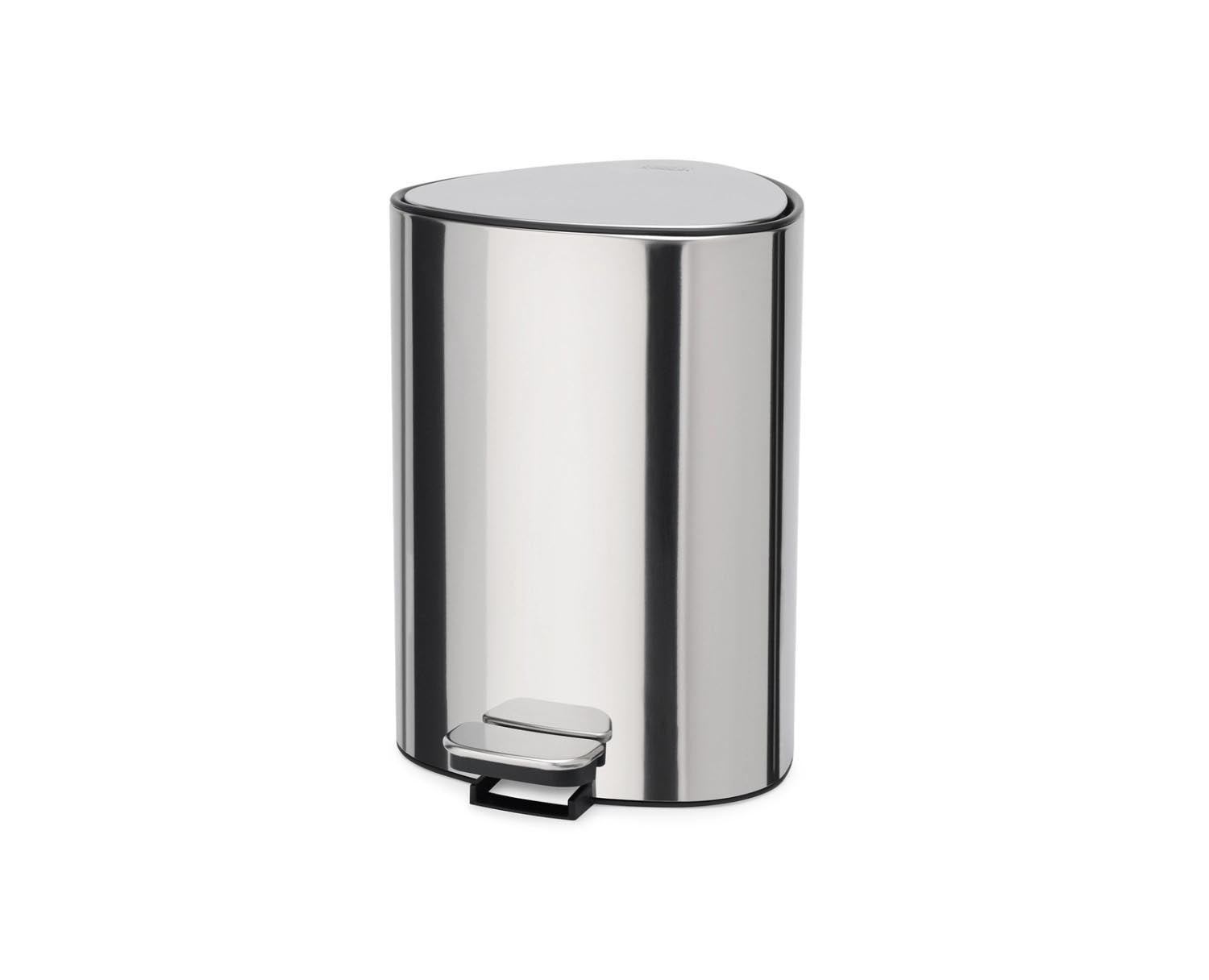 EasyStore 5l Badezimmereimer mit Pedal Edelstahl in Silber präsentiert im Onlineshop von KAQTU Design AG. Mülleimer ist von Joseph Joseph