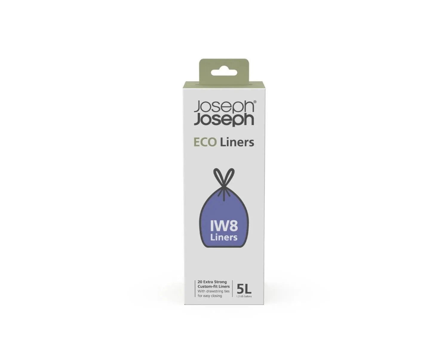 IW8 5l Müllbeutel recycelt 20er Pack in Mehrfarbig präsentiert im Onlineshop von KAQTU Design AG. Abfalleimer ist von Joseph Joseph