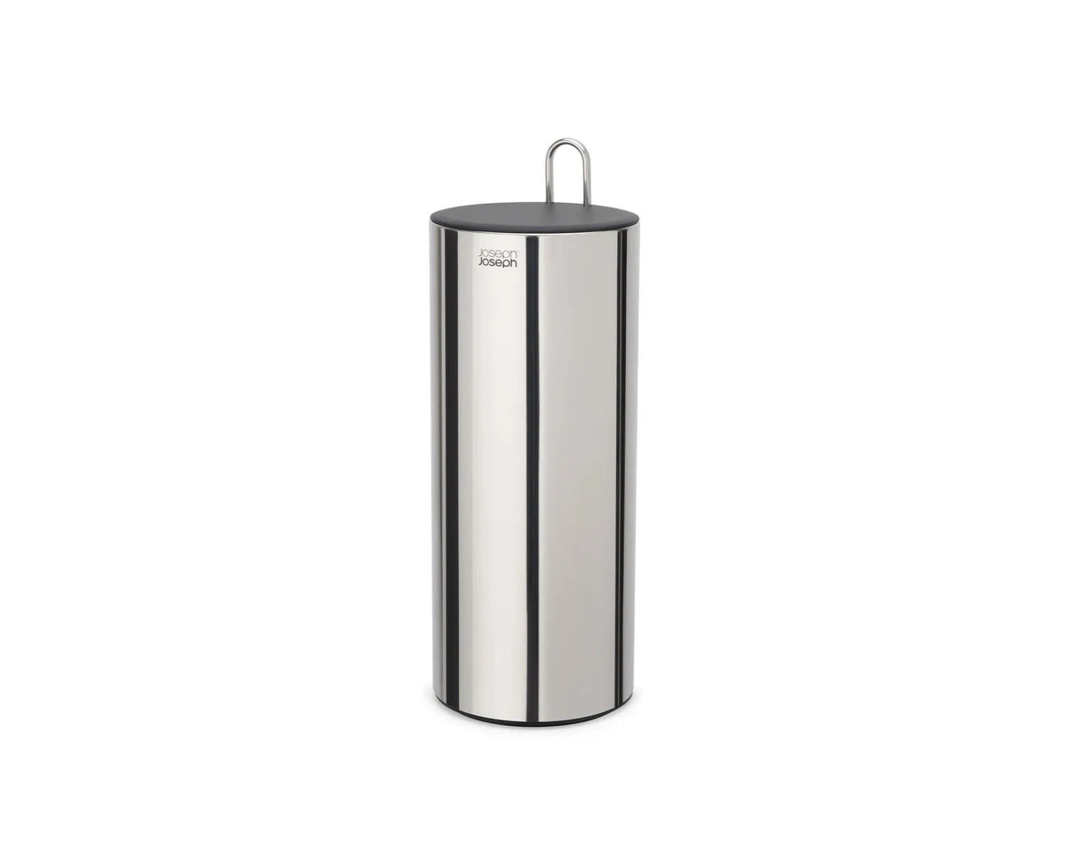EasyStore Luxe Toilettenpapierhalter Edelstahl verdeckt in Silber präsentiert im Onlineshop von KAQTU Design AG. Badzubehör ist von Joseph Joseph