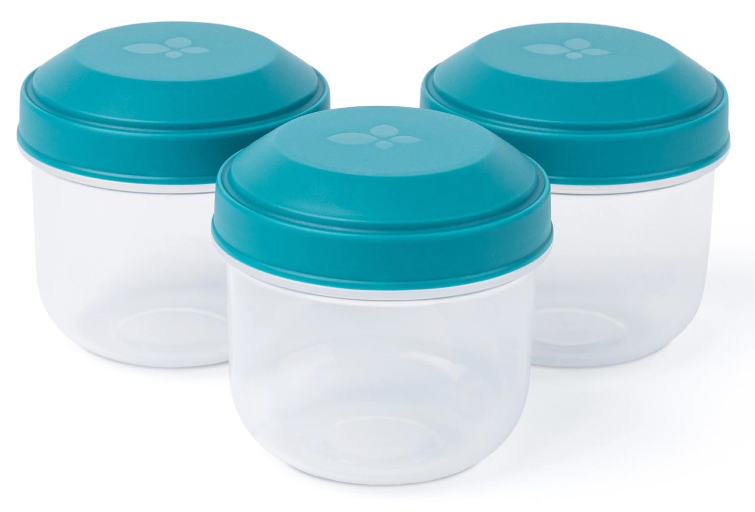 3er Set  Rikko Snackbox PP lagoon in Blau präsentiert im Onlineshop von KAQTU Design AG. Aufbewahrungsbehälter ist von Amuse