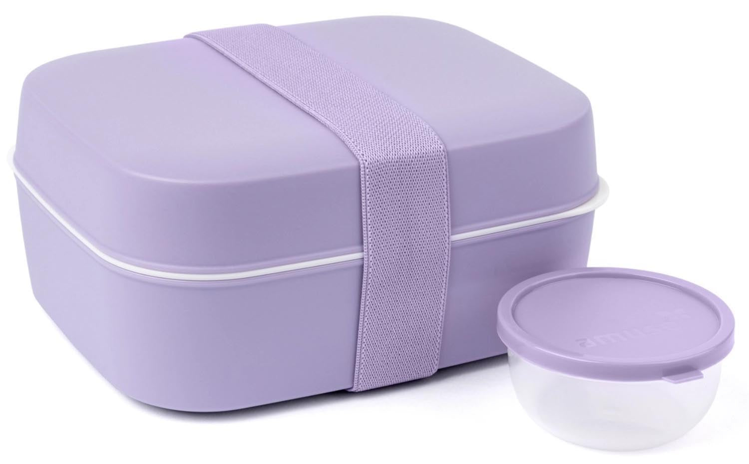 3-in-1 Lunchbox PP lavender in Violett präsentiert im Onlineshop von KAQTU Design AG. Aufbewahrungsbehälter ist von Amuse