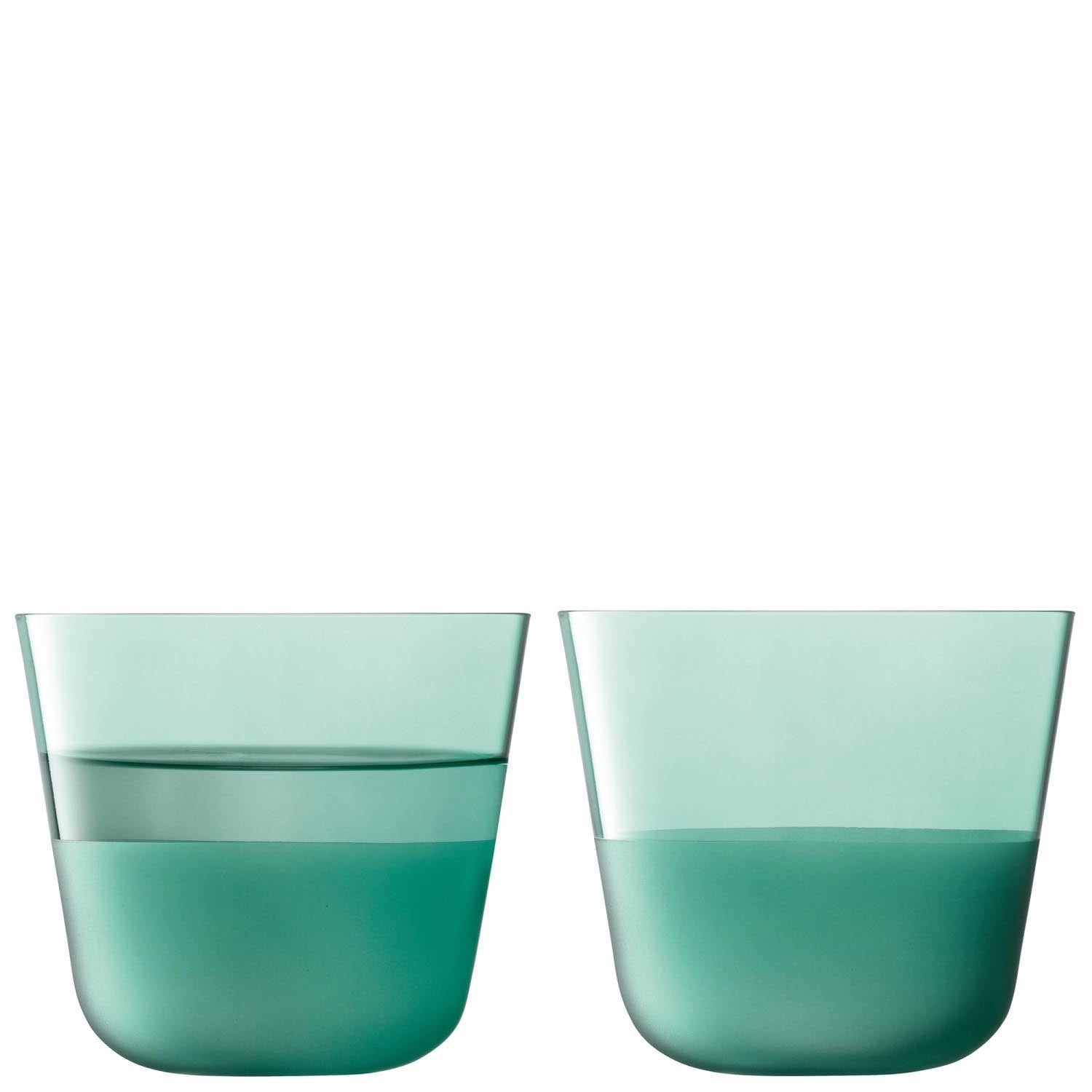2er Set Arc Contrast Trinkbecher 260ml ocean in Blau präsentiert im Onlineshop von KAQTU Design AG. Glas ist von LSA