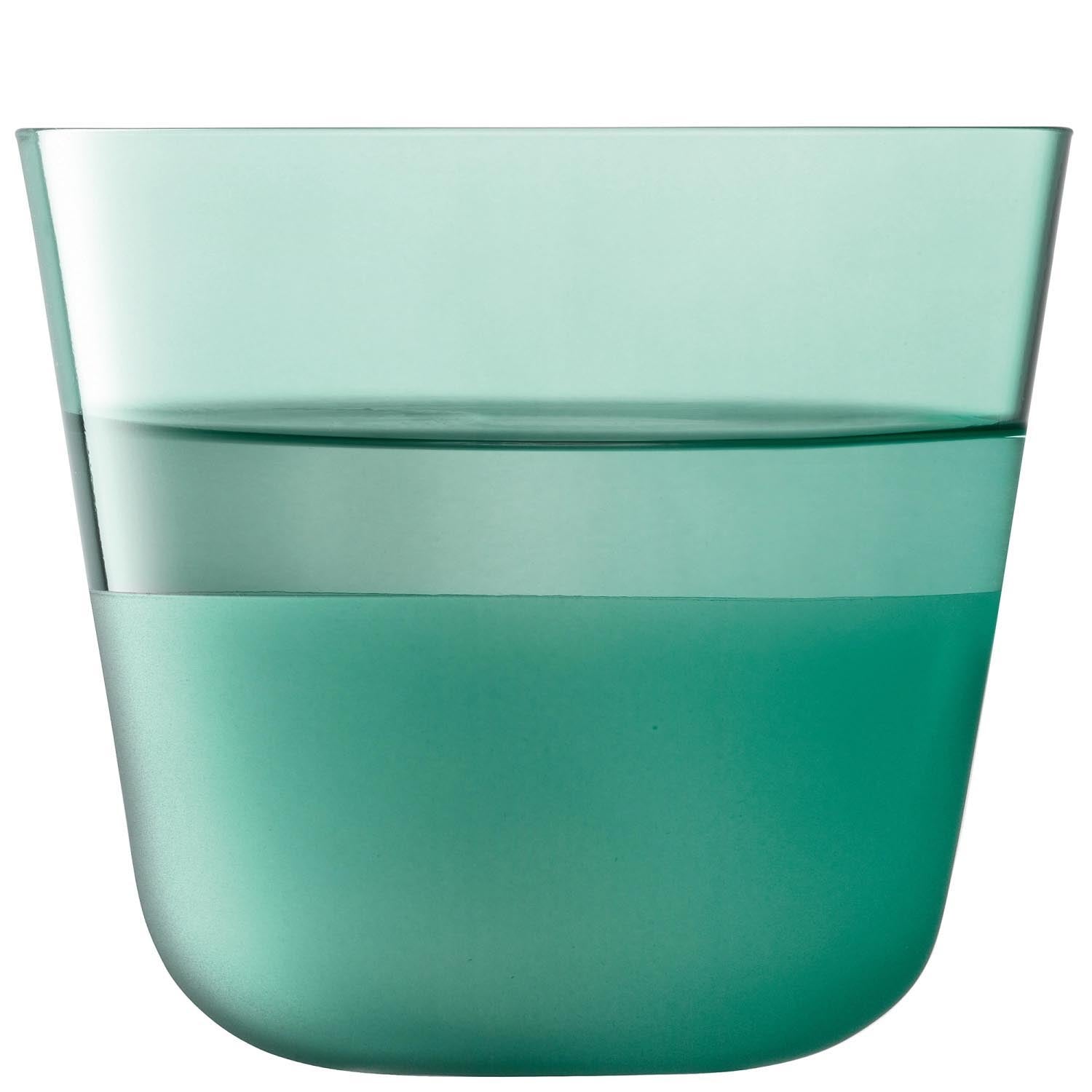 Set aus zwei stilvollen 260ml Trinkbechern von LSA in Ocean-Farbton, perfekt für elegante Präsentation von Getränken.