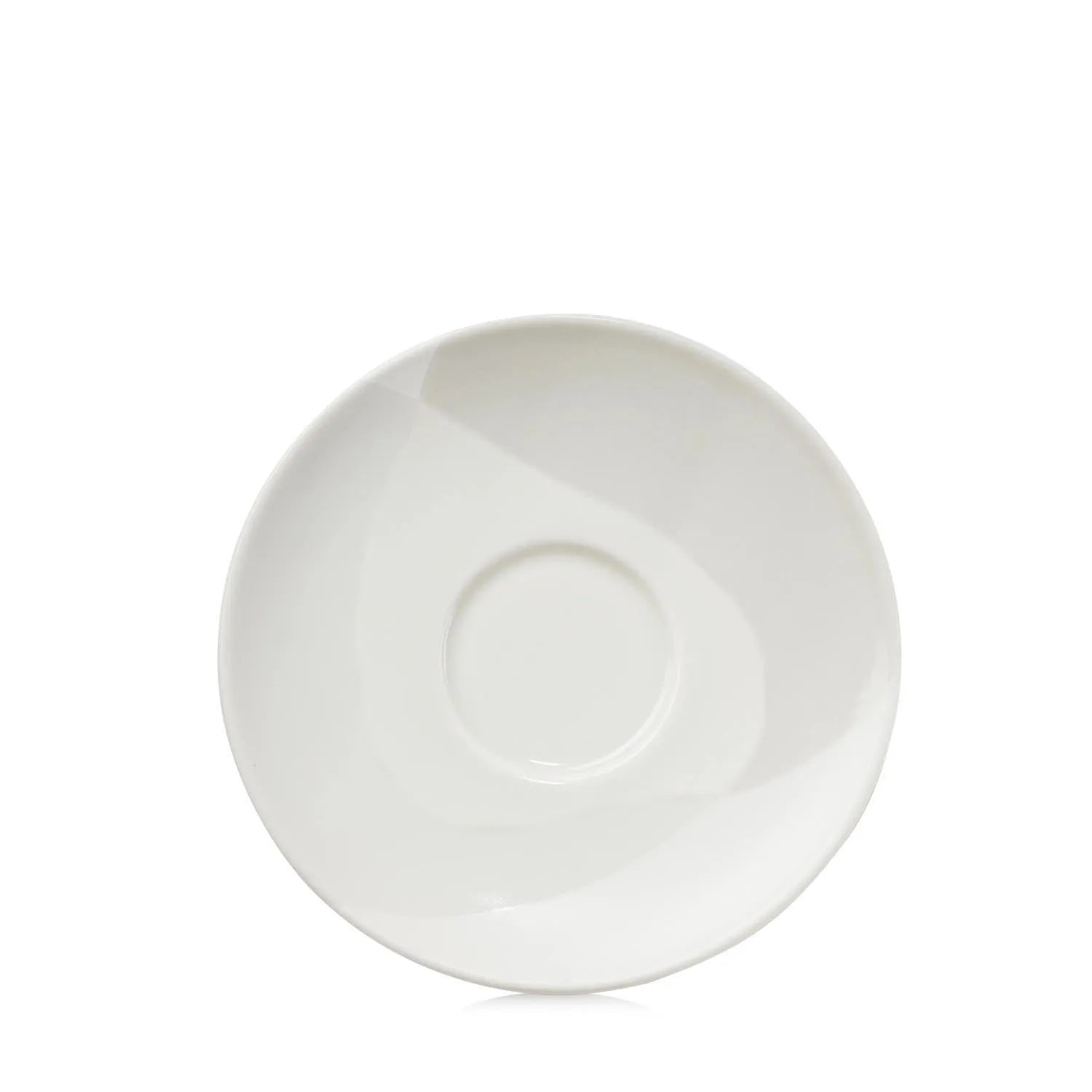 Confluence Tee Untertasse D16cm H2.2cm leinen alab. weiss in Beige präsentiert im Onlineshop von KAQTU Design AG. Espressotassen ist von Revol