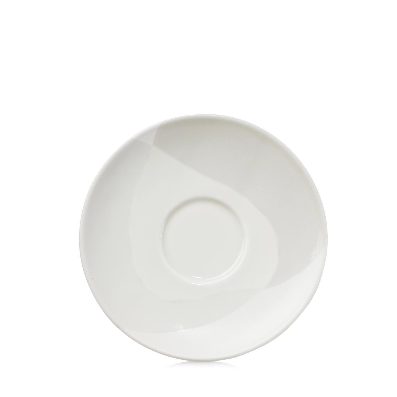 Confluence Tee Untertasse D16cm H2.2cm leinen alab. weiss in Beige präsentiert im Onlineshop von KAQTU Design AG. Espressotassen ist von Revol