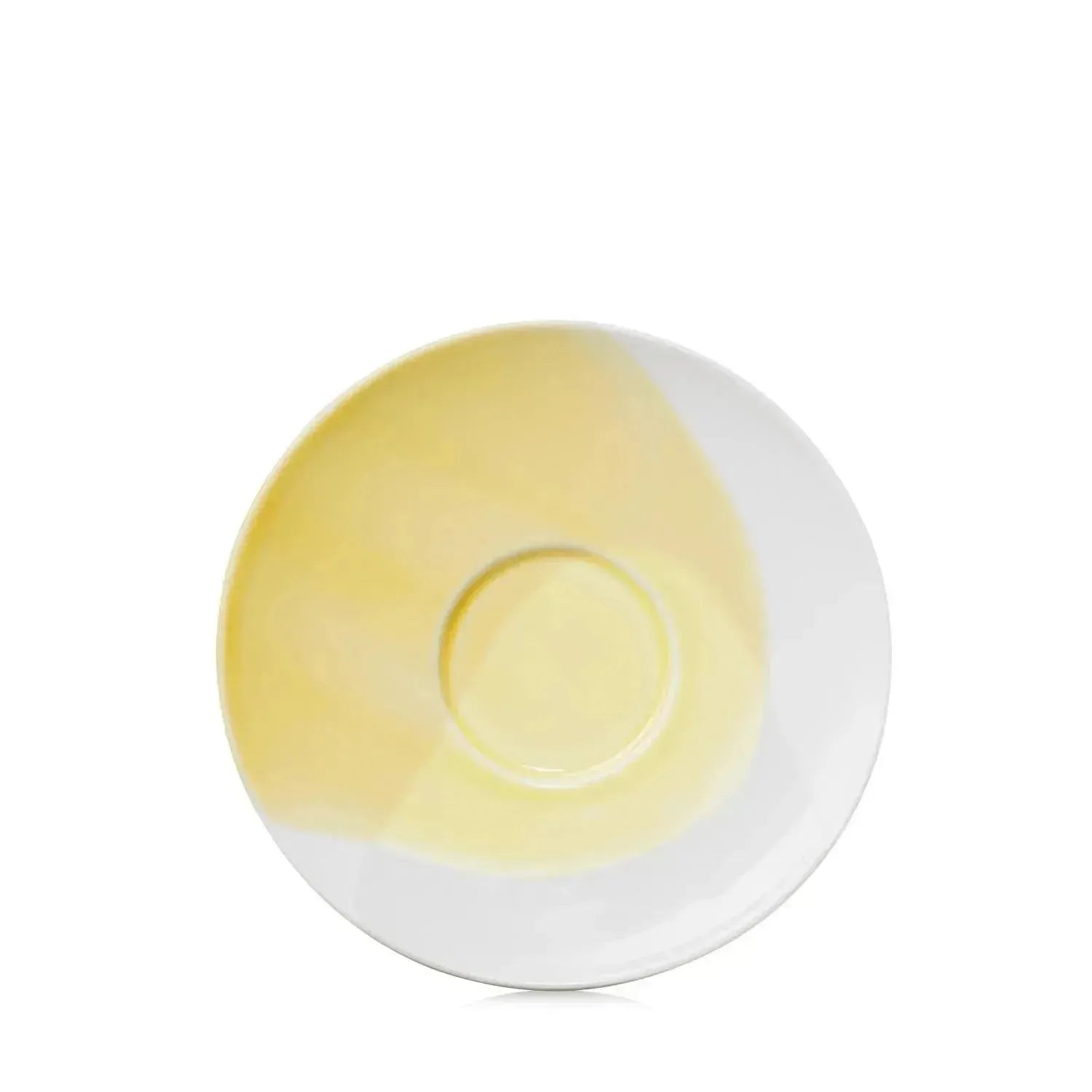 Confluence Tee Untertasse D16cm H2.2cm safran alab. weiss in Gelb präsentiert im Onlineshop von KAQTU Design AG. Espressotassen ist von Revol