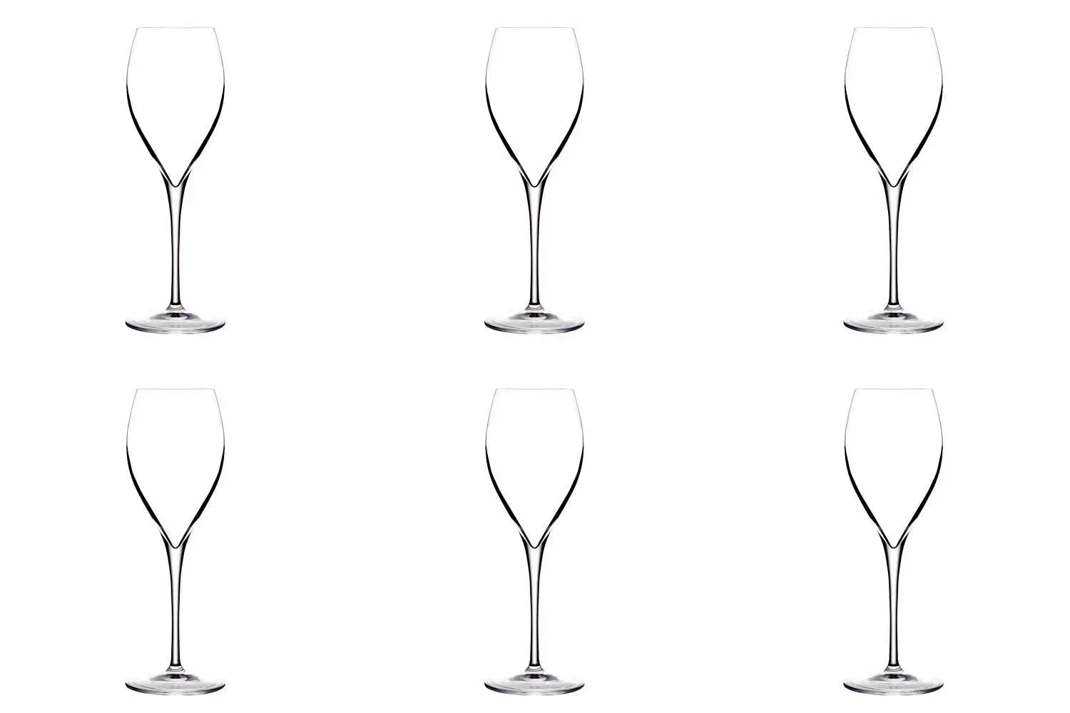 6er Set Opale Champagnerglas 21cl in Transparent präsentiert im Onlineshop von KAQTU Design AG. Glas ist von Lehmann Glass