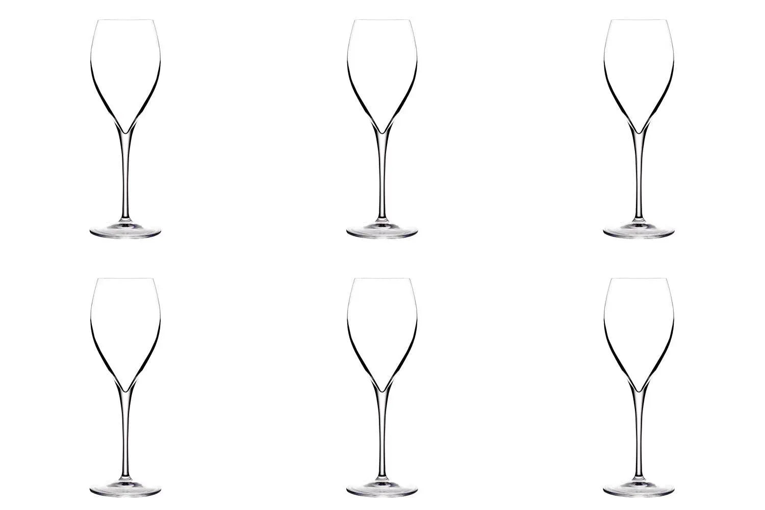 6er Set Opale Champagnerglas 21cl in Transparent präsentiert im Onlineshop von KAQTU Design AG. Glas ist von Lehmann Glass