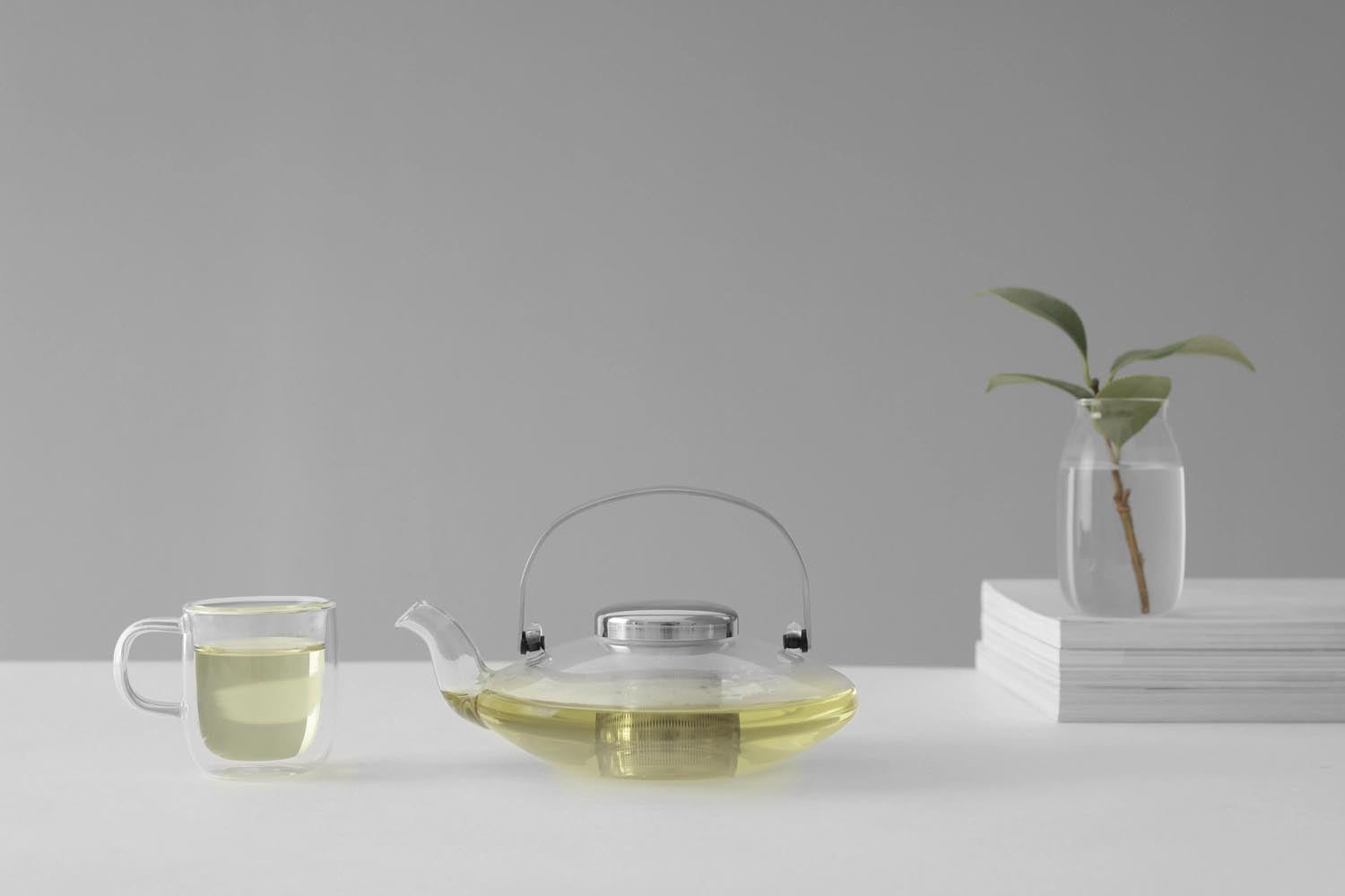Eleganter 0.55l Teekrug aus Glas von Viva, ideal für stilvolles Teegeniessen und modernes Servieren in jeder Umgebung.