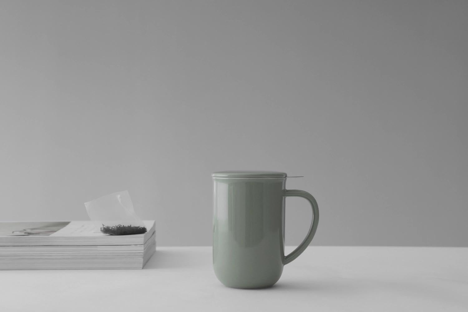 Minima Balance Teacup 500ml H14cm Porcelain green