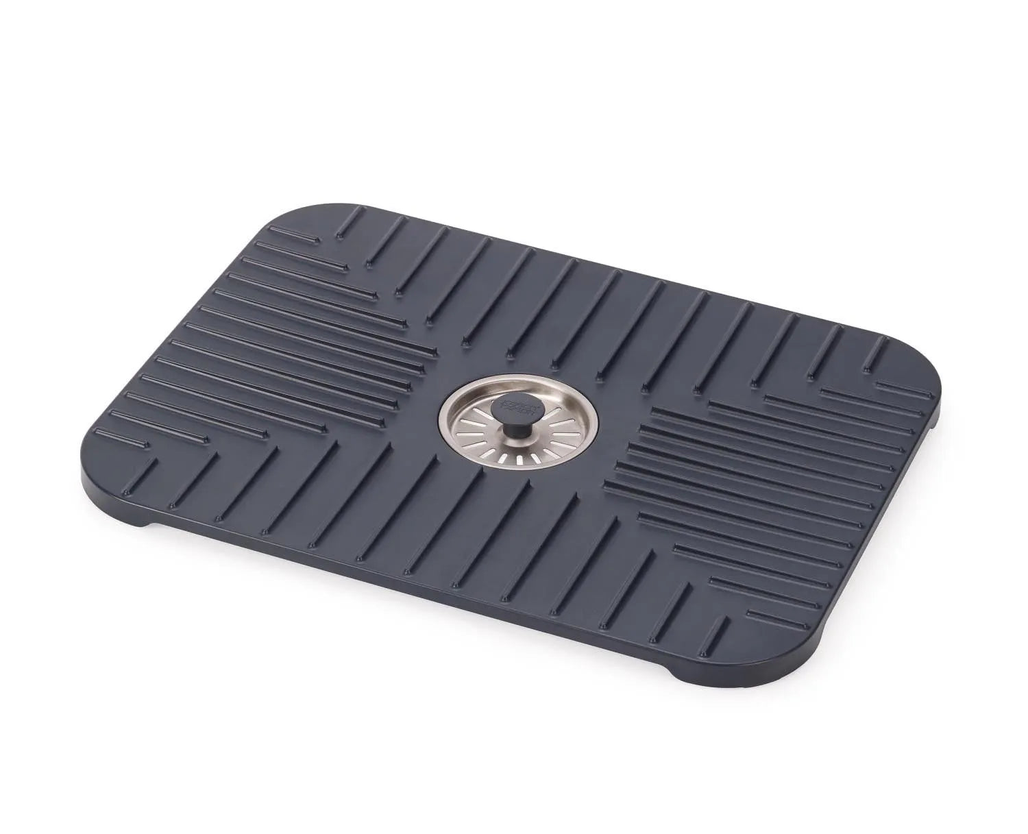 SinkShield Abtropfmatte mit Abfluss L 30x40cm ABS in Grau präsentiert im Onlineshop von KAQTU Design AG. Küchenhelfer ist von Joseph Joseph