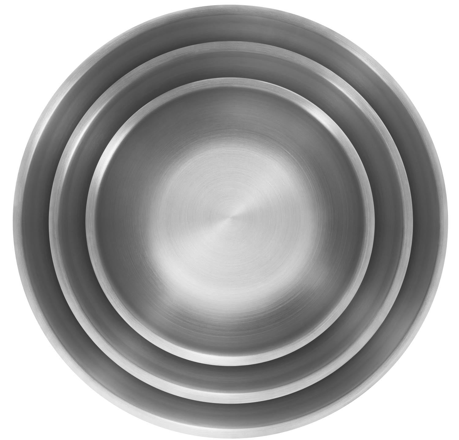 Vielseitiges 3-teiliges Zwilling Schüsselset, perfekt für die Zubereitung, das Servieren und die Aufbewahrung von Speisen.