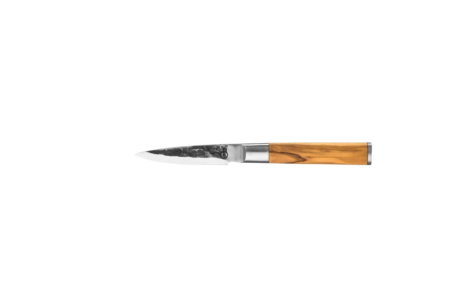 Olive Schälmesser 9cm in Beige präsentiert im Onlineshop von KAQTU Design AG. Küchenmesser ist von Forged