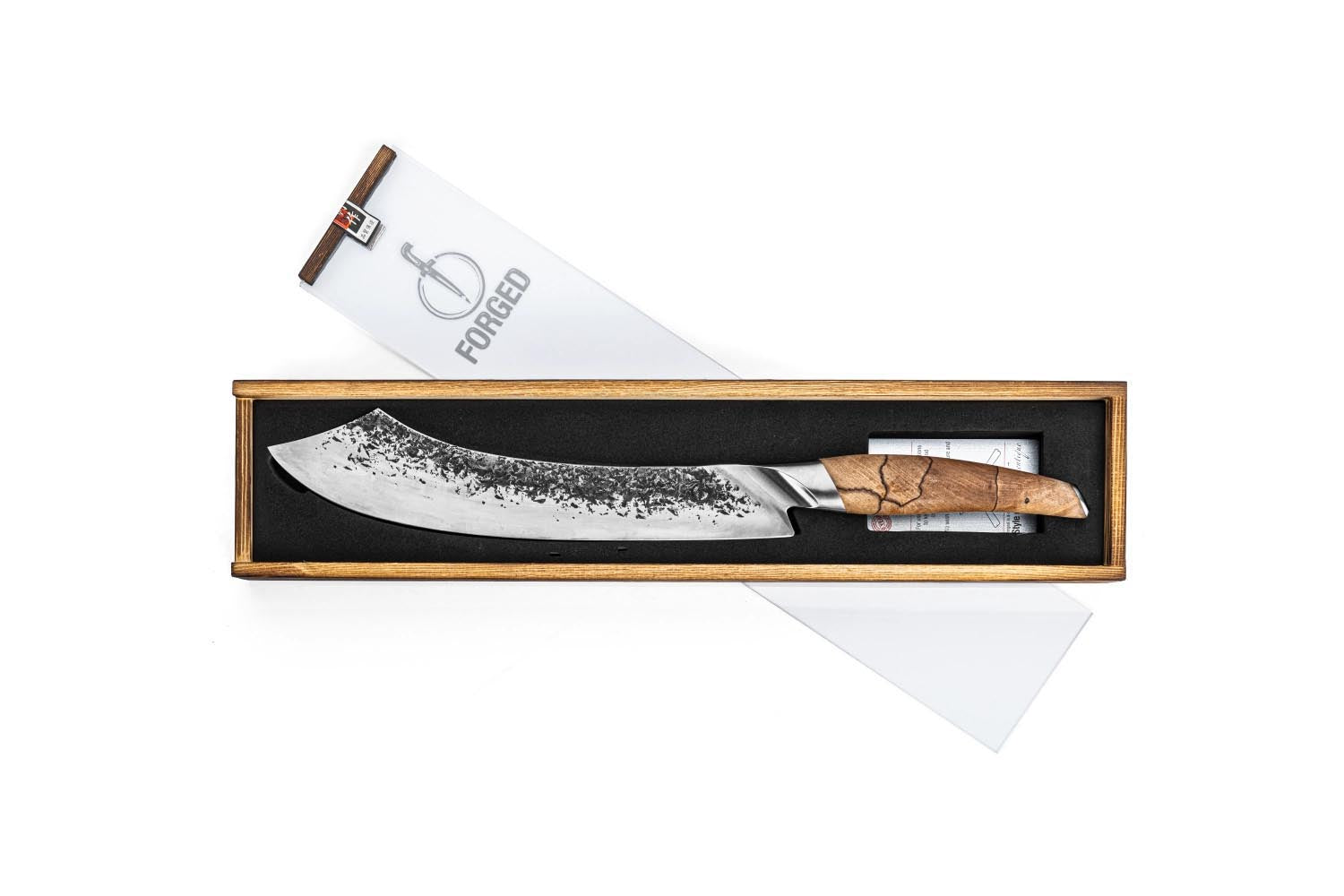 Das Katai Metzgermesser 25cm von Forged überzeugt mit präziser Schärfe und edlem Design für professionelle Ansprüche.
