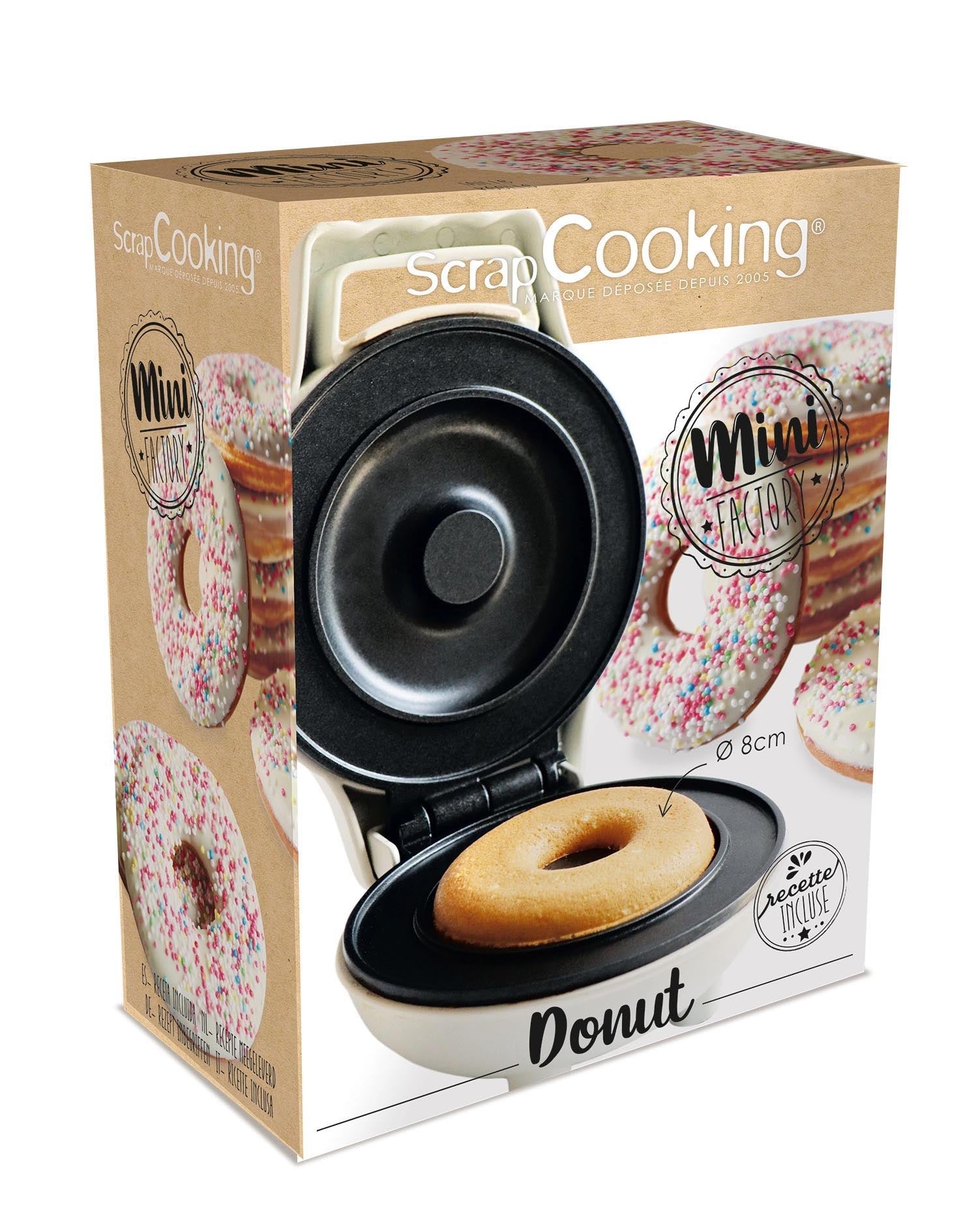 Die Mini Donut Factory von Scrap Cooking kreiert leckere Mini-Donuts, ideal für kreative Backprojekte und süße Genüsse.