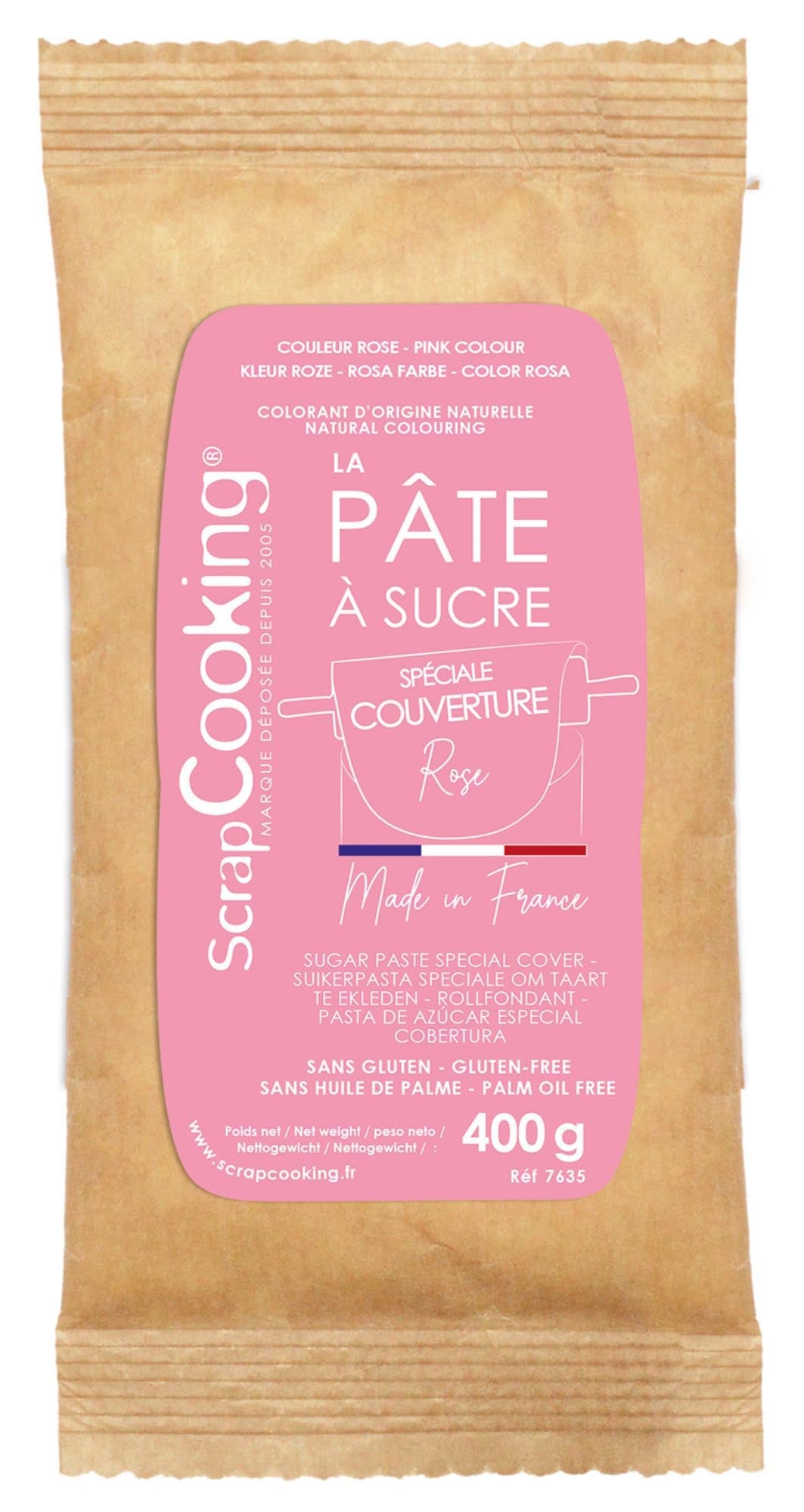 Rollfondant  400g rosa in Pink präsentiert im Onlineshop von KAQTU Design AG. Lebensmittel ist von Scrap Cooking