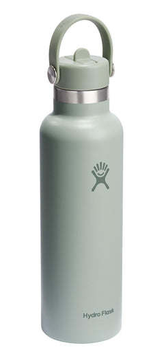 Trinkflasche Standard Flex Deckel m. Strohhalm 620ml agave