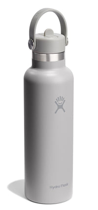 Trinkflasche Standard Flex Deckel m. Strohhalm 620ml birch