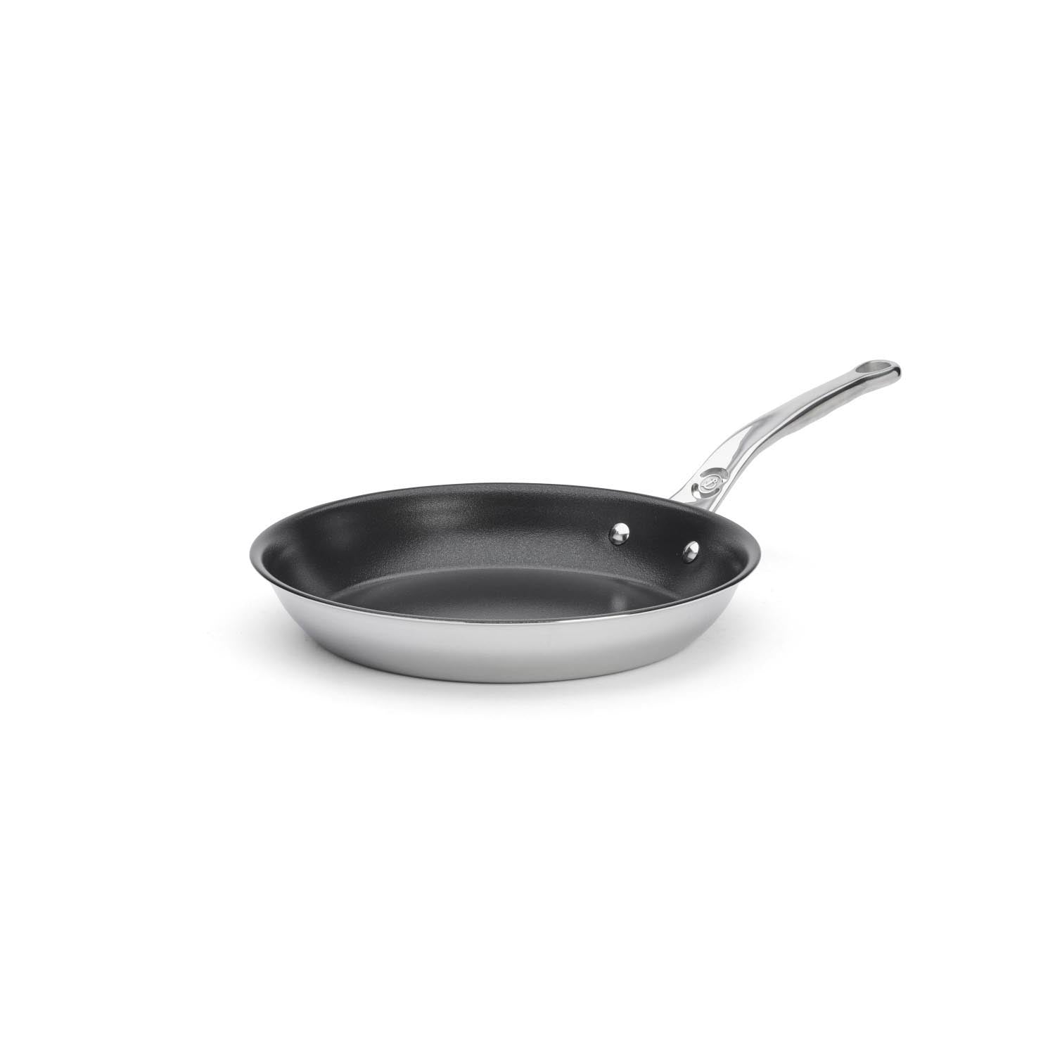 Hochwertige Affinity Bratpfanne 24cm von de Buyer, Edelstahl mit Antihaftbeschichtung, ideal für präzises und gesundes Kochen.