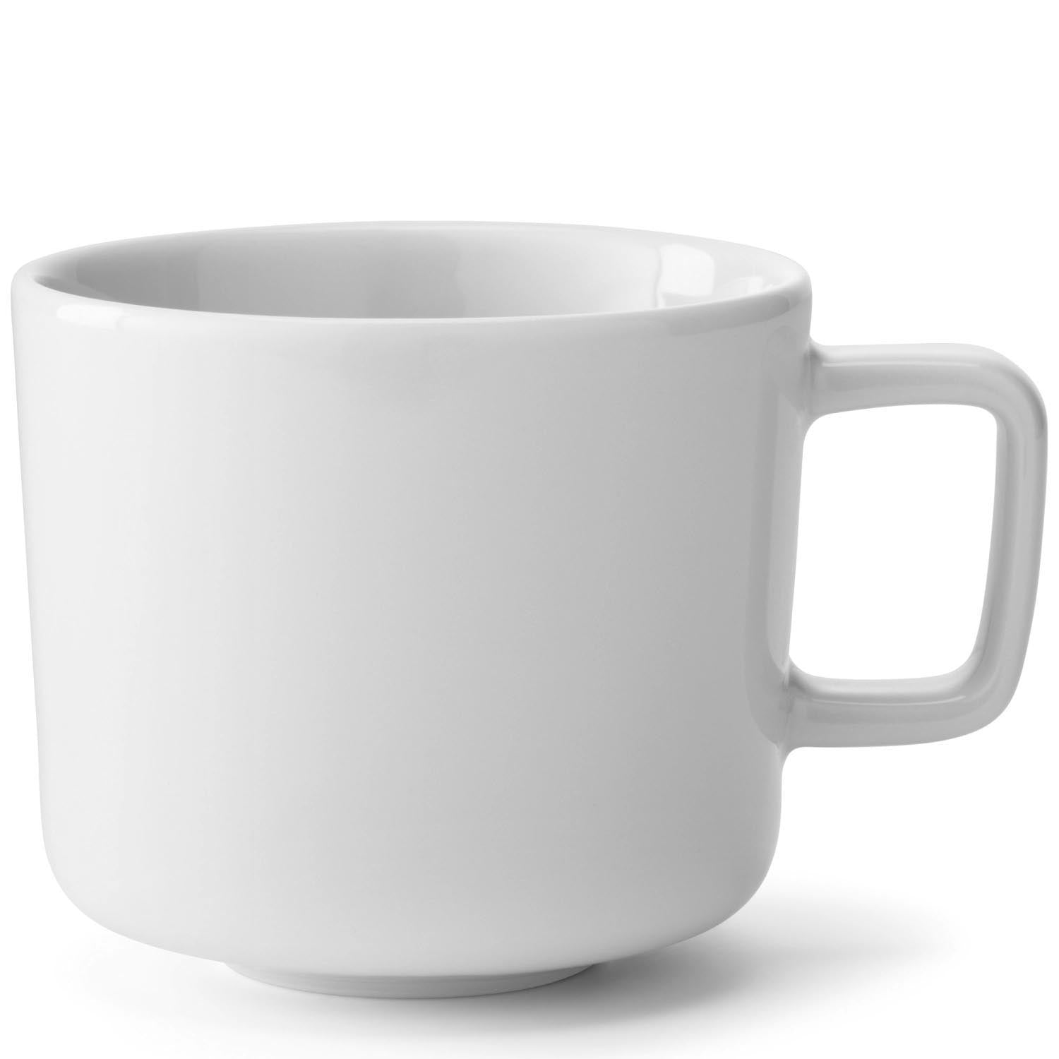 Elegantes 2er Set weißer Kaffeetassen von LSA, 260ml, ideal für stilvollen Kaffeegenuss. Zeitloses Design und hochwertige Qualität.