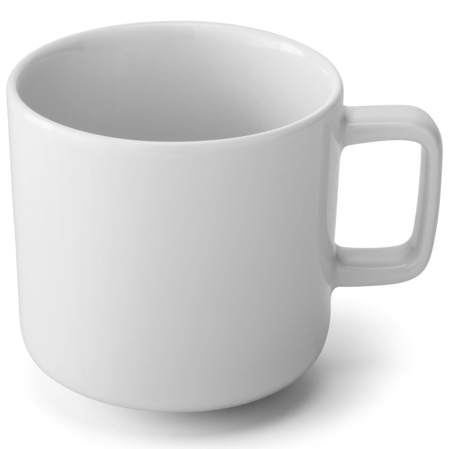 Set aus zwei weißen Kaffeetassen von LSA, 260ml, perfekt für stilvollen Genuss. Hochwertige Verarbeitung und zeitloses Design.