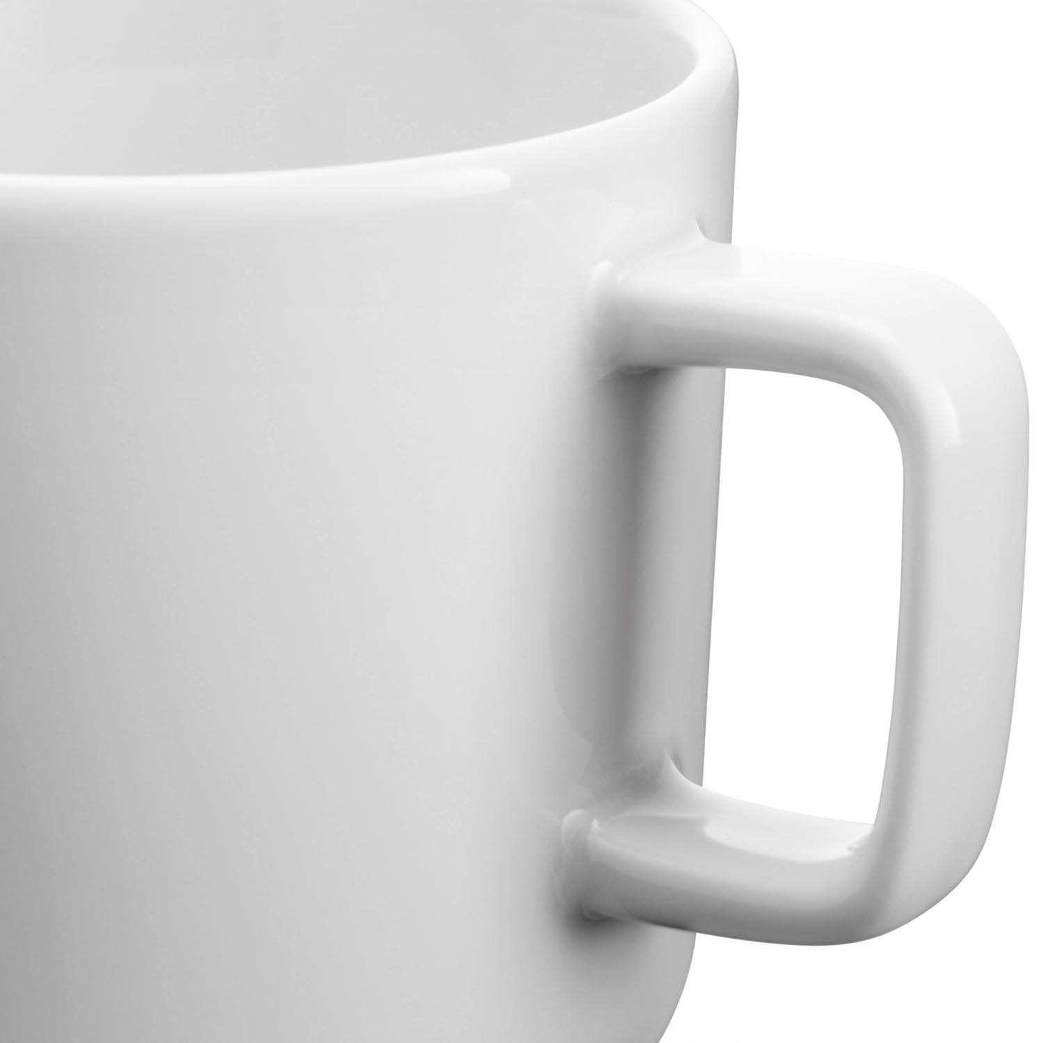 Elegantes 2er-Set weiße Kaffeetassen von LSA, 260ml, ideal für stilvollen Kaffeegenuss. Zeitloses Design und hochwertige Qualität.
