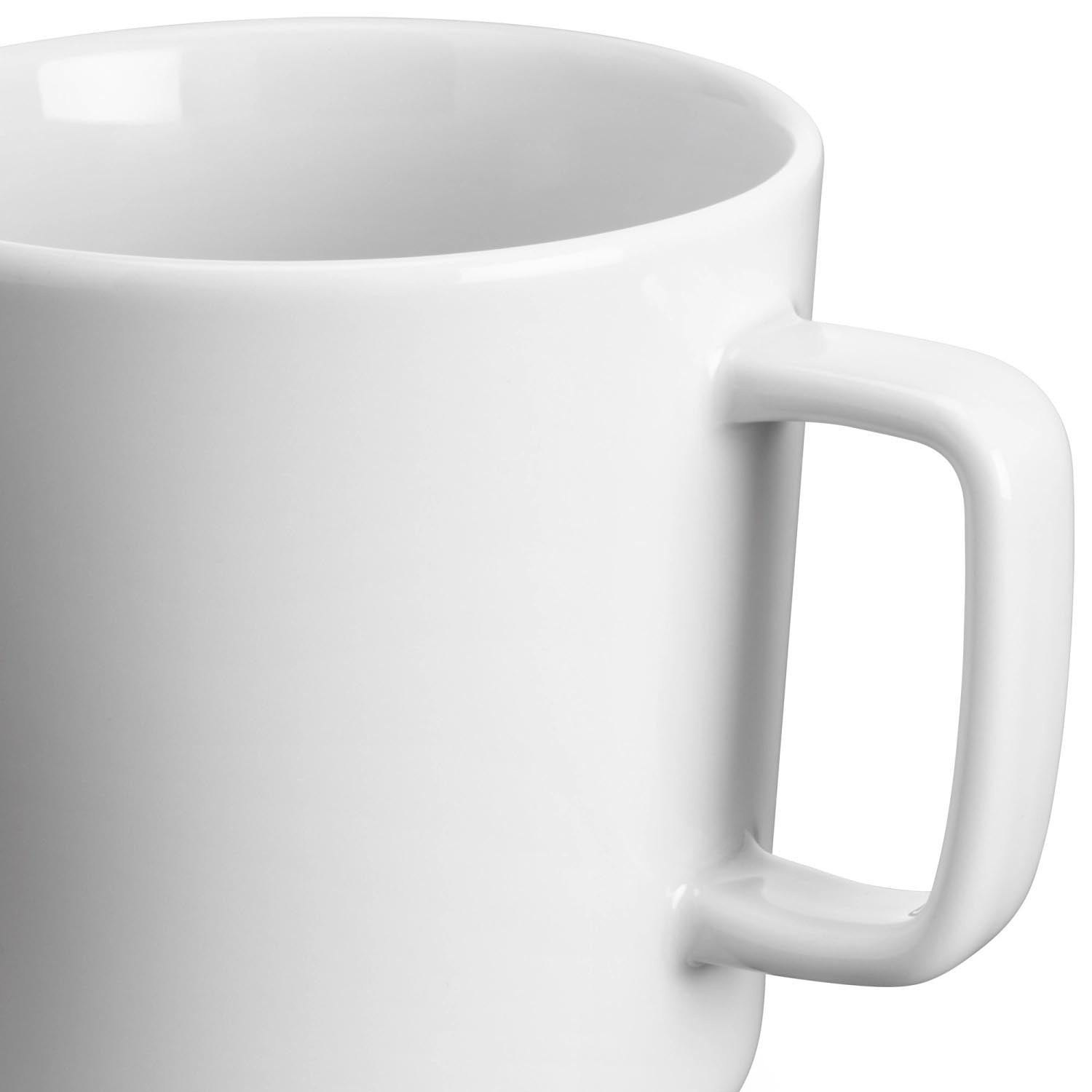 Elegantes 2er Set Kaffeetassen von LSA, 370ml, in Weiß. Zeitloses Design, ideal für stilvollen Kaffeegenuss. Hochwertige Qualität.
