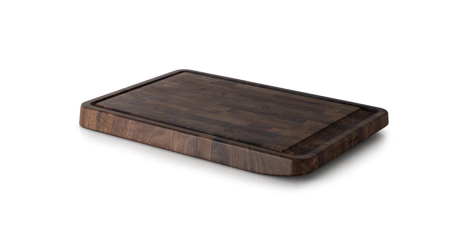 Walnuss Stirnholz Tranchierbrett 42x29x3.5 cm in Braun präsentiert im Onlineshop von KAQTU Design AG. Schneidbrett ist von Continenta
