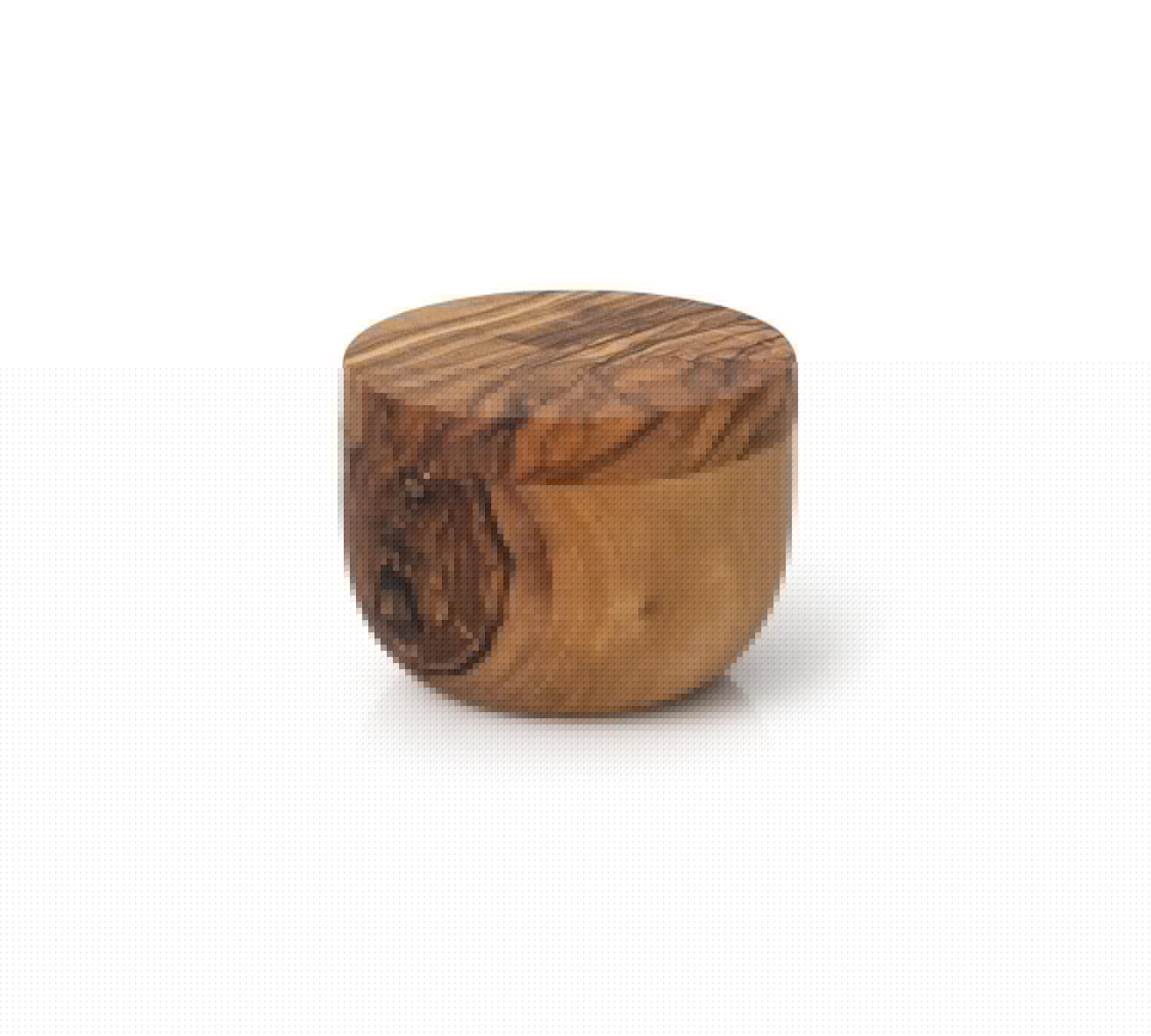 Olivenholz Dose Ø ca. 9.5 cm in Braun präsentiert im Onlineshop von KAQTU Design AG. Aufbewahrungsbehälter ist von Continenta