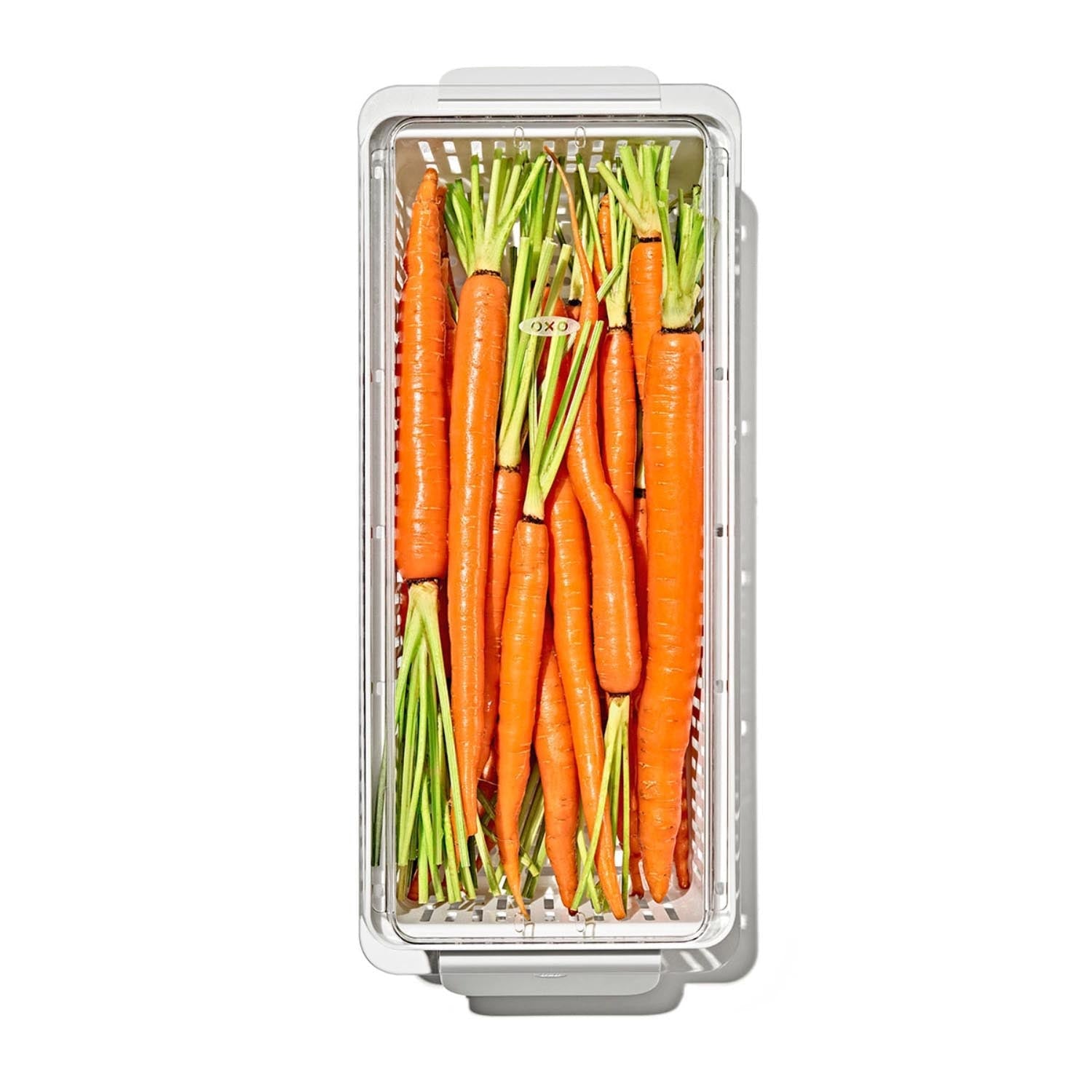 Die OXO Good Grips Frischhaltebox bewahrt Obst und Gemüse optimal auf. Maße: 37,6x15,1x9,1 cm. Perfekt für längere Frische.