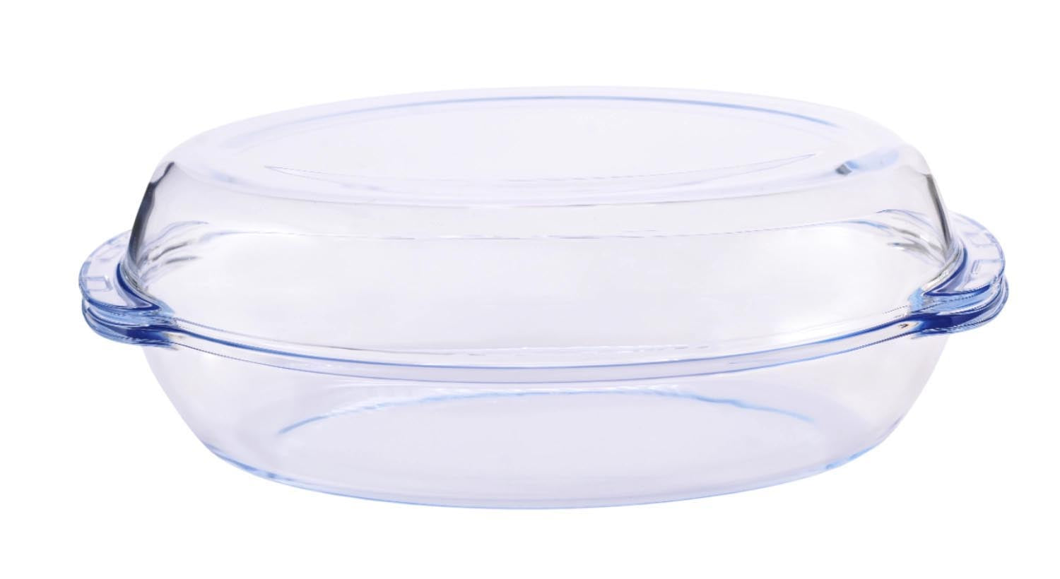 Auflaufform oval m. Deckel 3800ml 18.9x33.7cm in Transparent präsentiert im Onlineshop von KAQTU Design AG. Backform / Backblech ist von Borart