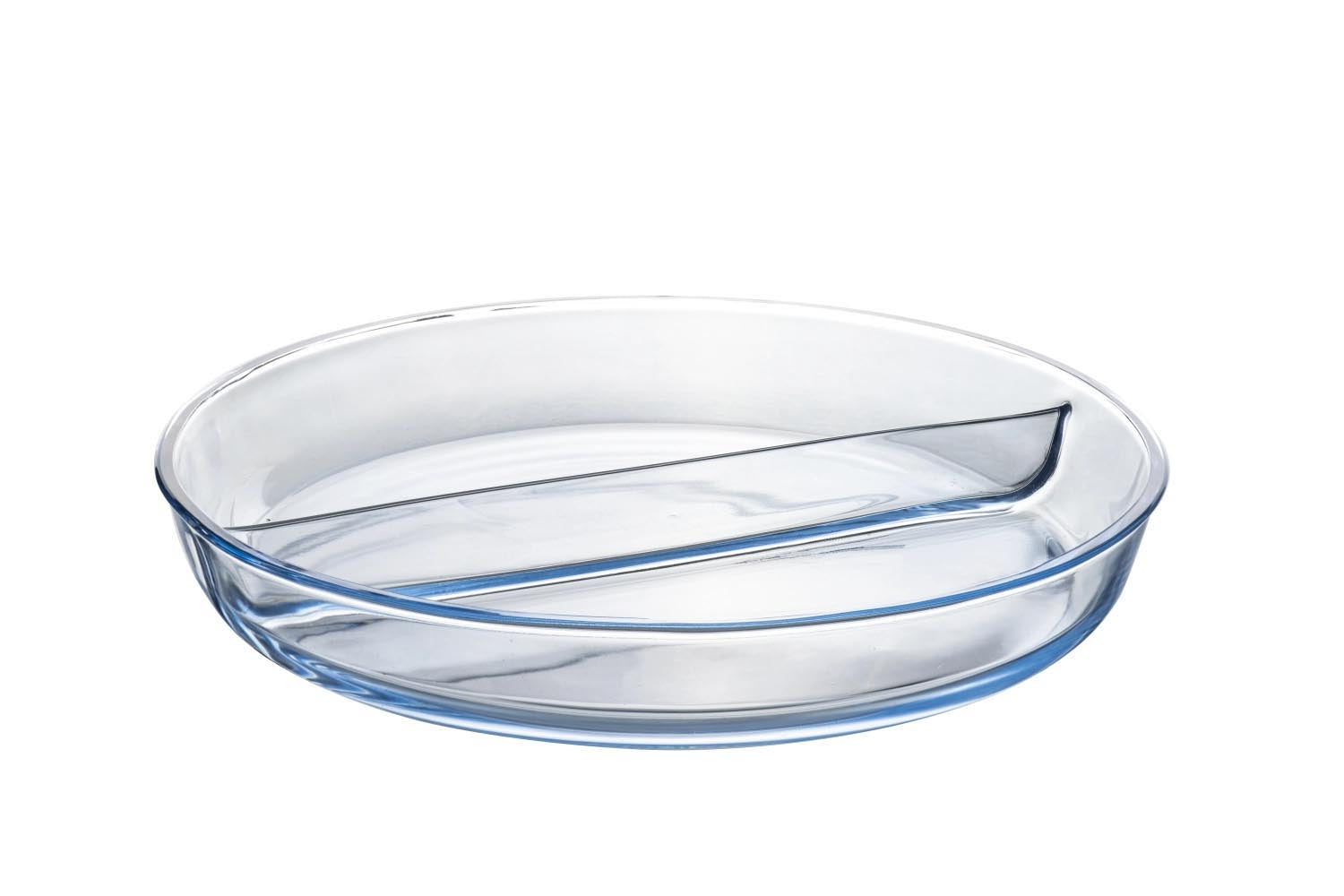 Auflaufform mit Unterteilung 32cm in Transparent präsentiert im Onlineshop von KAQTU Design AG. Backform / Backblech ist von Borart