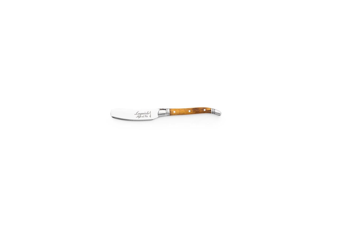 Elegantes Käsemesserset von Forged mit edlen Olivenholzgriffen, ideal für stilvolles Schneiden und Servieren von Käse.