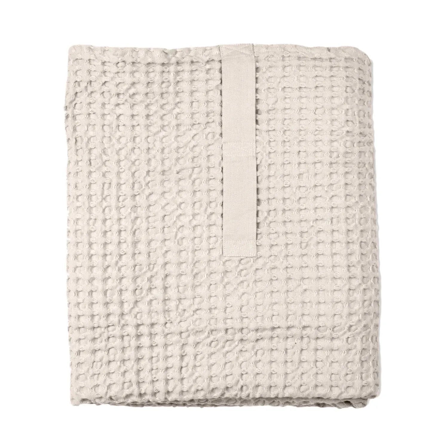 Big Waffle Badetuch 100x150cm stone Biobaumwolle in 0 präsentiert im Onlineshop von KAQTU Design AG. Badetuch ist von The Organic Company