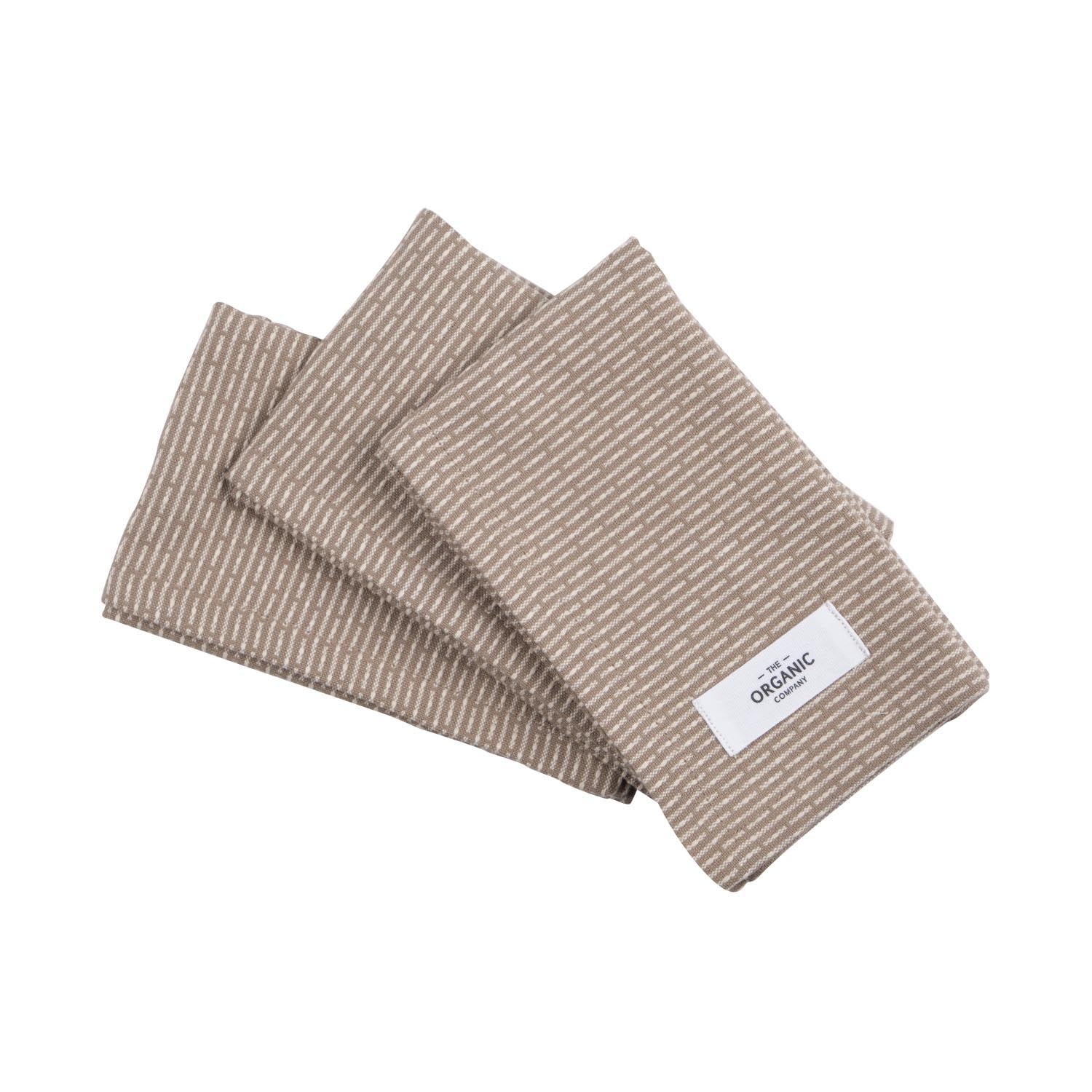 3er Set Spültuch 30x35cm clay stone Biobaumwolle in 0 präsentiert im Onlineshop von KAQTU Design AG. Küchentuch ist von The Organic Company