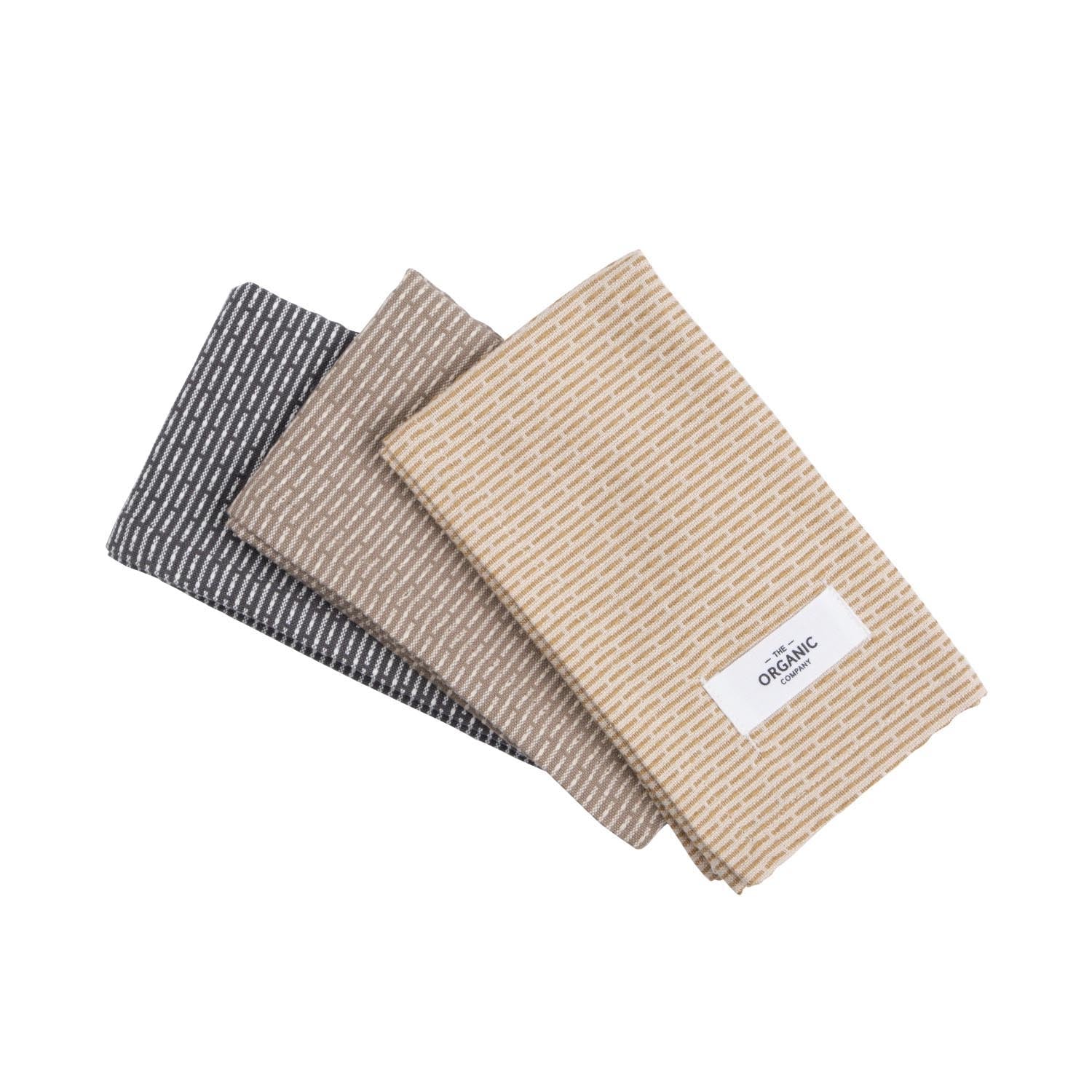 3er Set Spültuch 30x35cm earth Biobaumwolle in 0 präsentiert im Onlineshop von KAQTU Design AG. Küchentuch ist von The Organic Company
