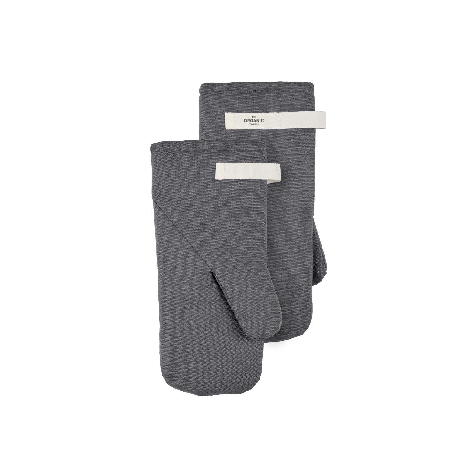 Ofenhandschuhe 15x31cm dark grey Biobaumwolle in 0 präsentiert im Onlineshop von KAQTU Design AG. Backen ist von The Organic Company