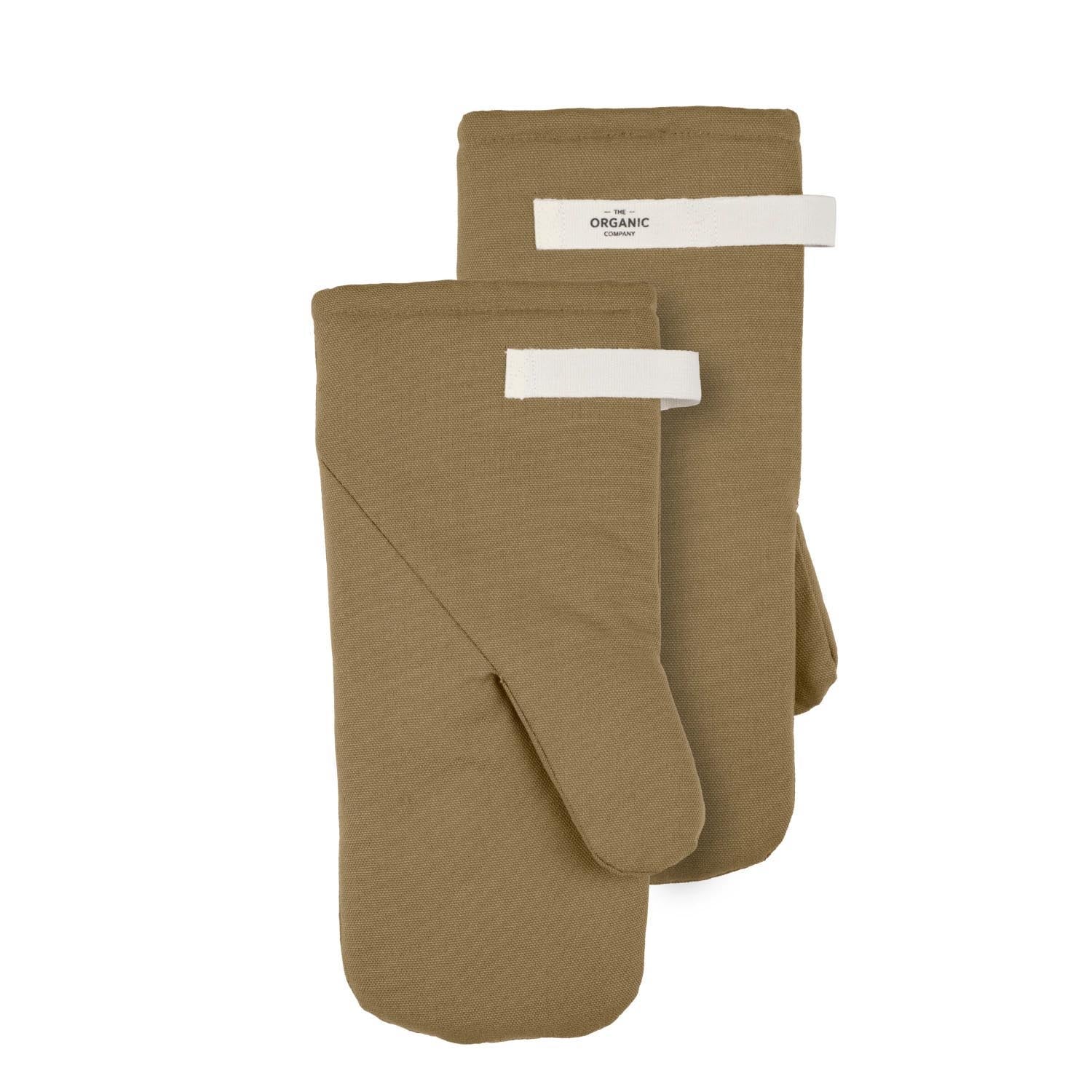 Ofenhandschuhe 15x31cm khaki Biobaumwolle in 0 präsentiert im Onlineshop von KAQTU Design AG. Backen ist von The Organic Company