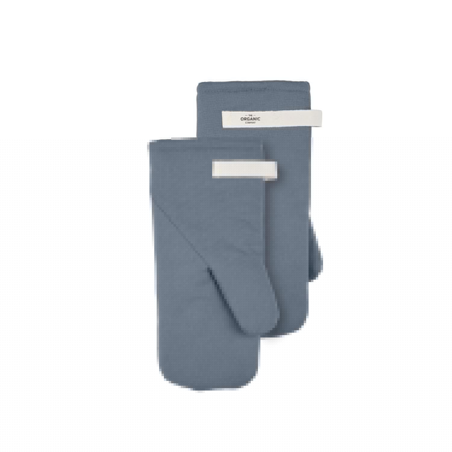 Ofenhandschuhe 15x31cm grey blue Biobaumwolle in 0 präsentiert im Onlineshop von KAQTU Design AG. Backen ist von The Organic Company