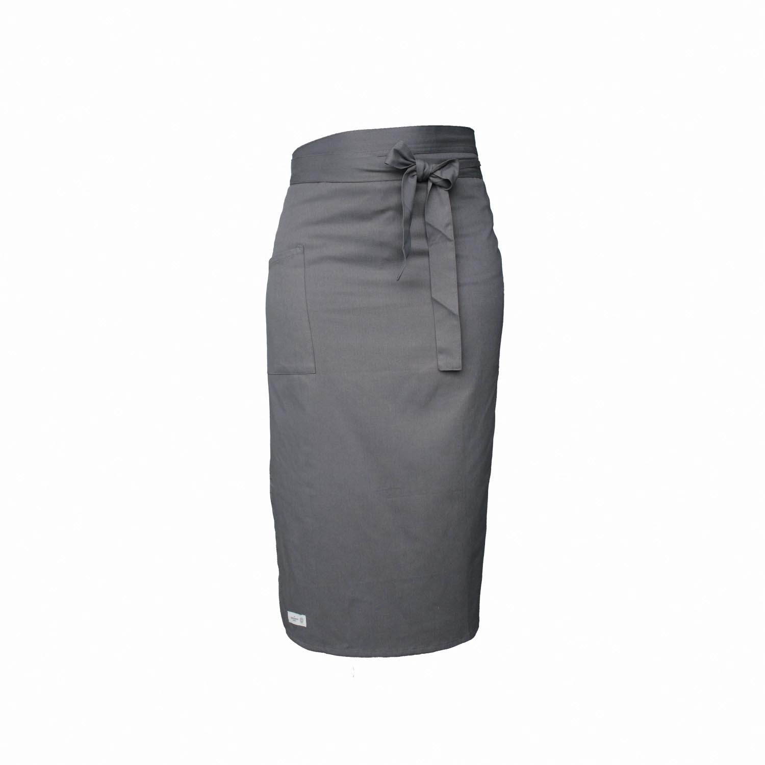 Schürze 100x38cm dark grey Biobaumwolle in 0 präsentiert im Onlineshop von KAQTU Design AG. Haushaltshilfen ist von The Organic Company