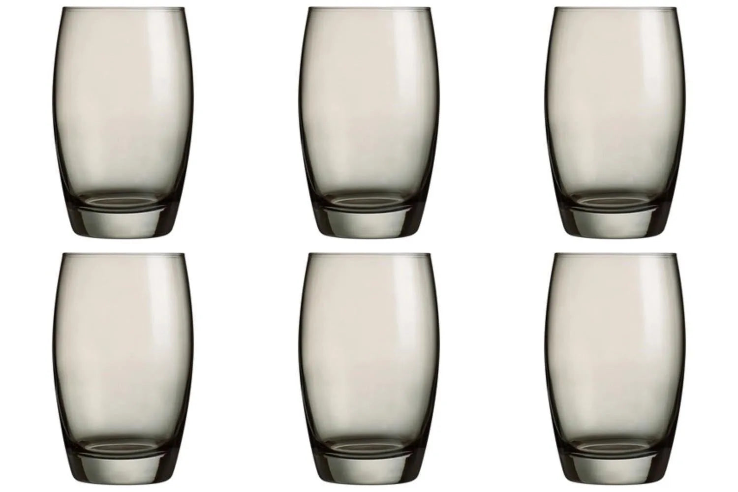 6er Set Salto Color Studio grau Wasserglas 0.35lt H12.1cm in Grau präsentiert im Onlineshop von KAQTU Design AG. Glas ist von Arc