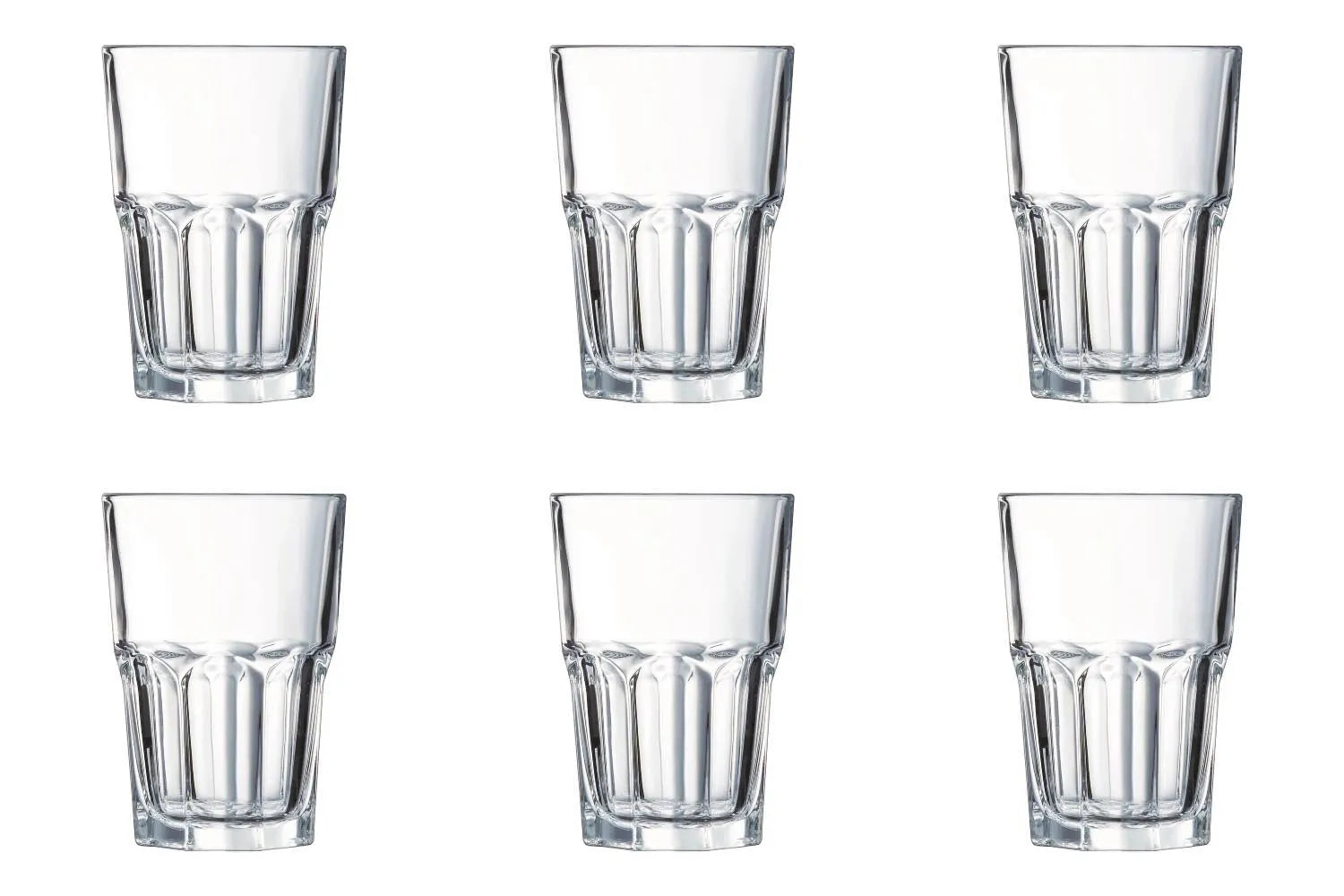 6er Set Granity H/B Becher 0.35lt D8.4cm H12.1cm in Transparent präsentiert im Onlineshop von KAQTU Design AG. Glas ist von Arc