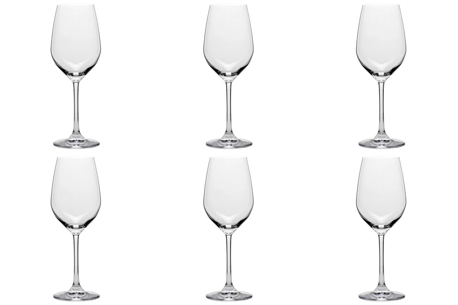 6er Set Grand Cuvée Weissweinglas 365ml /-/ 1dl geeicht in Transparent präsentiert im Onlineshop von KAQTU Design AG. Glas ist von Stölzle