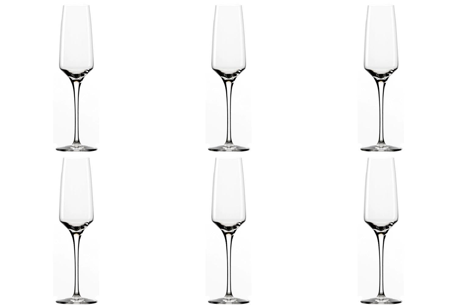 6er Set Experience Sektkelch 188ml 1dl geeicht in Transparent präsentiert im Onlineshop von KAQTU Design AG. Glas ist von Stölzle