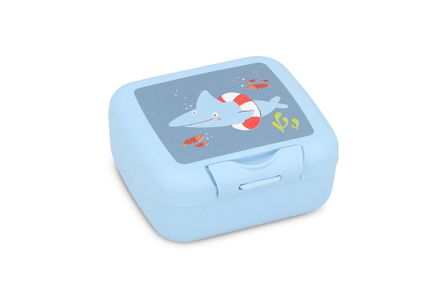 Silly Beasties Snackbox Hai blau