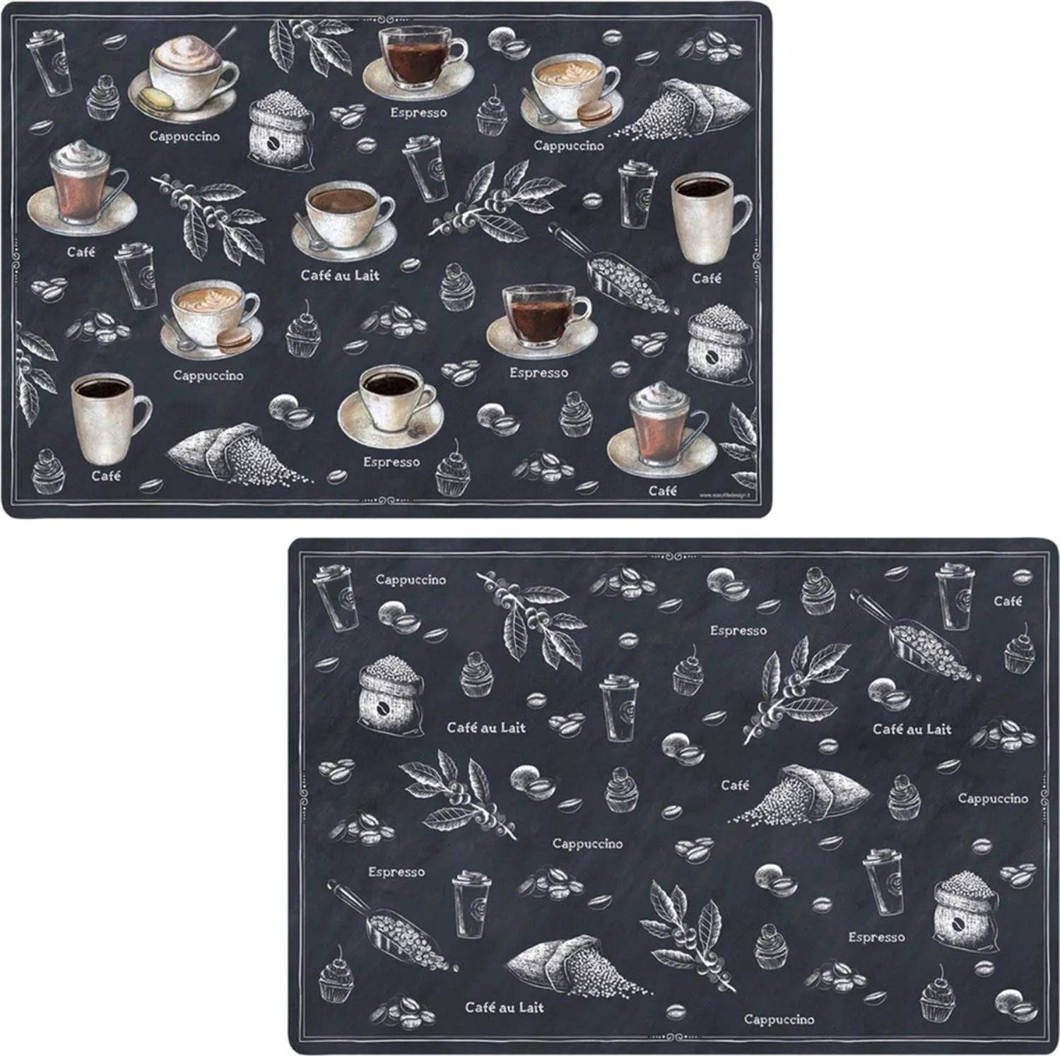 Barista Tischset doppelseitig 45x30cm PPL in Mehrfarbig präsentiert im Onlineshop von KAQTU Design AG. Tischset ist von Easy Life