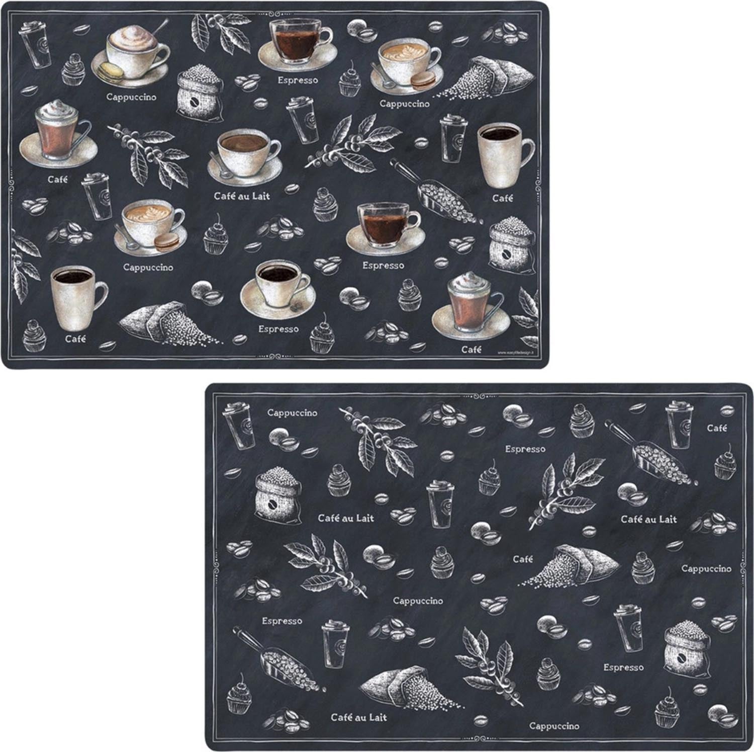 Barista Tischset doppelseitig 45x30cm PPL in Mehrfarbig präsentiert im Onlineshop von KAQTU Design AG. Tischset ist von Easy Life