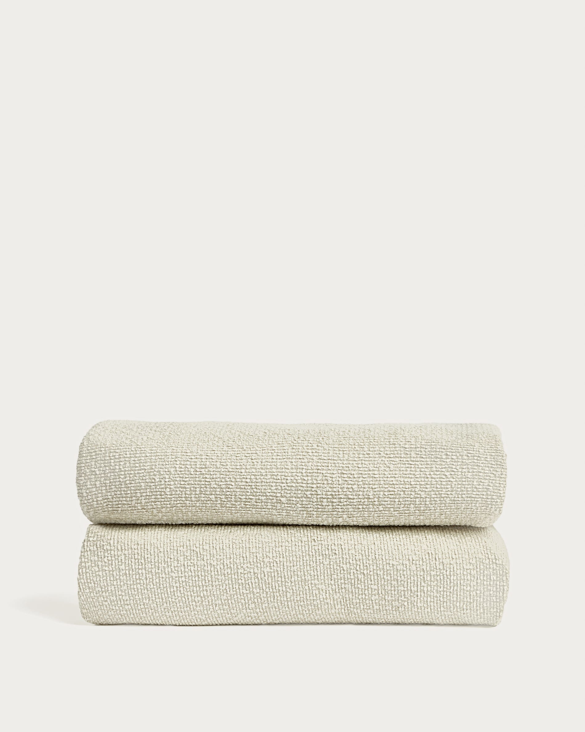 Betrahmenbezug Martina aus ecrufarbener Chenille für Matratzengröße 90 x 200 cm in  präsentiert im Onlineshop von KAQTU Design AG. Zubehör Bett ist von Kave Home