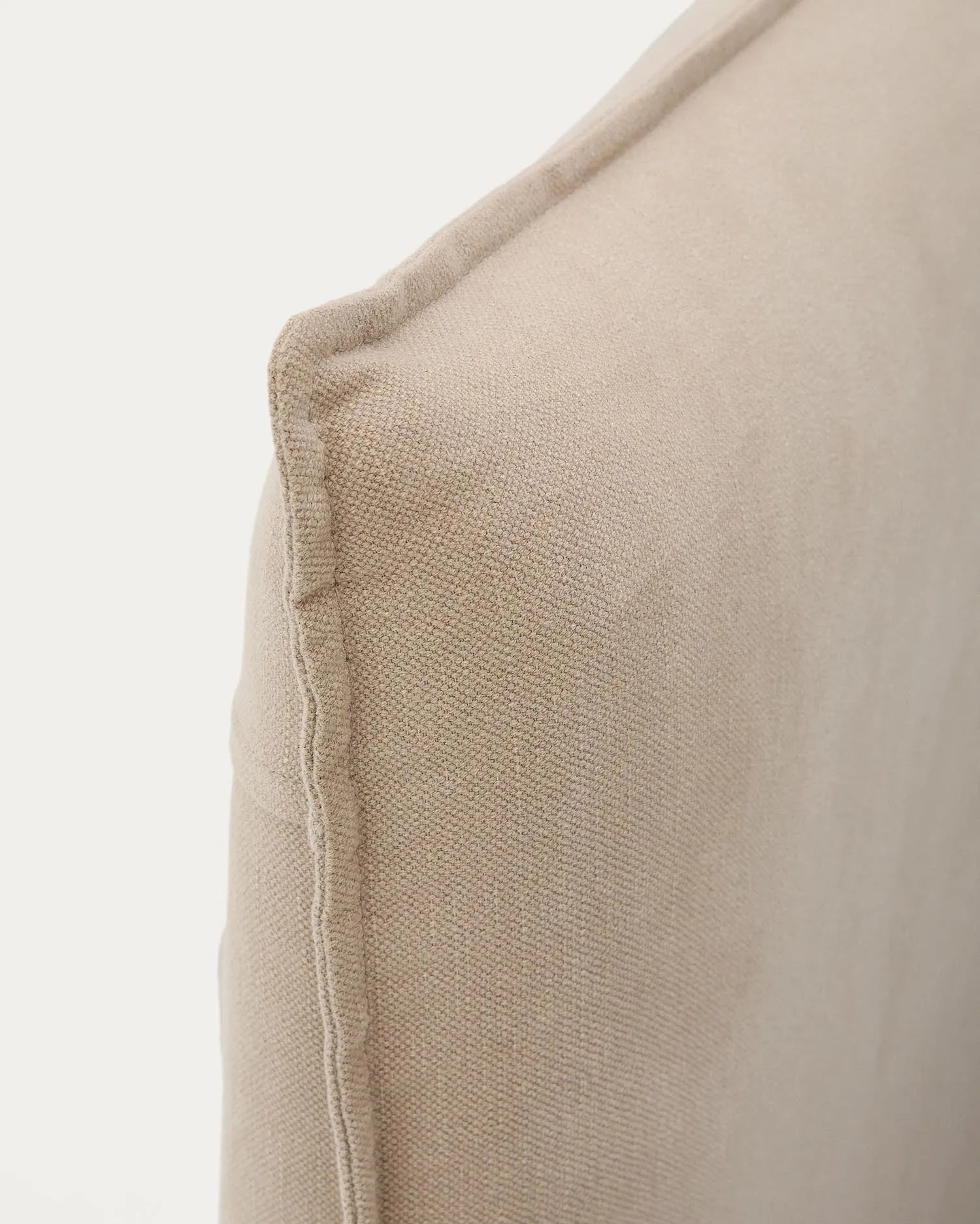 Bett mit abnehmbarem Bezug Jaira aus Leinen und Baumwolle taupe für eine Matratze von 90x200cm FSC Mix Credit in Taupe präsentiert im Onlineshop von KAQTU Design AG. Bett ist von Kave Home