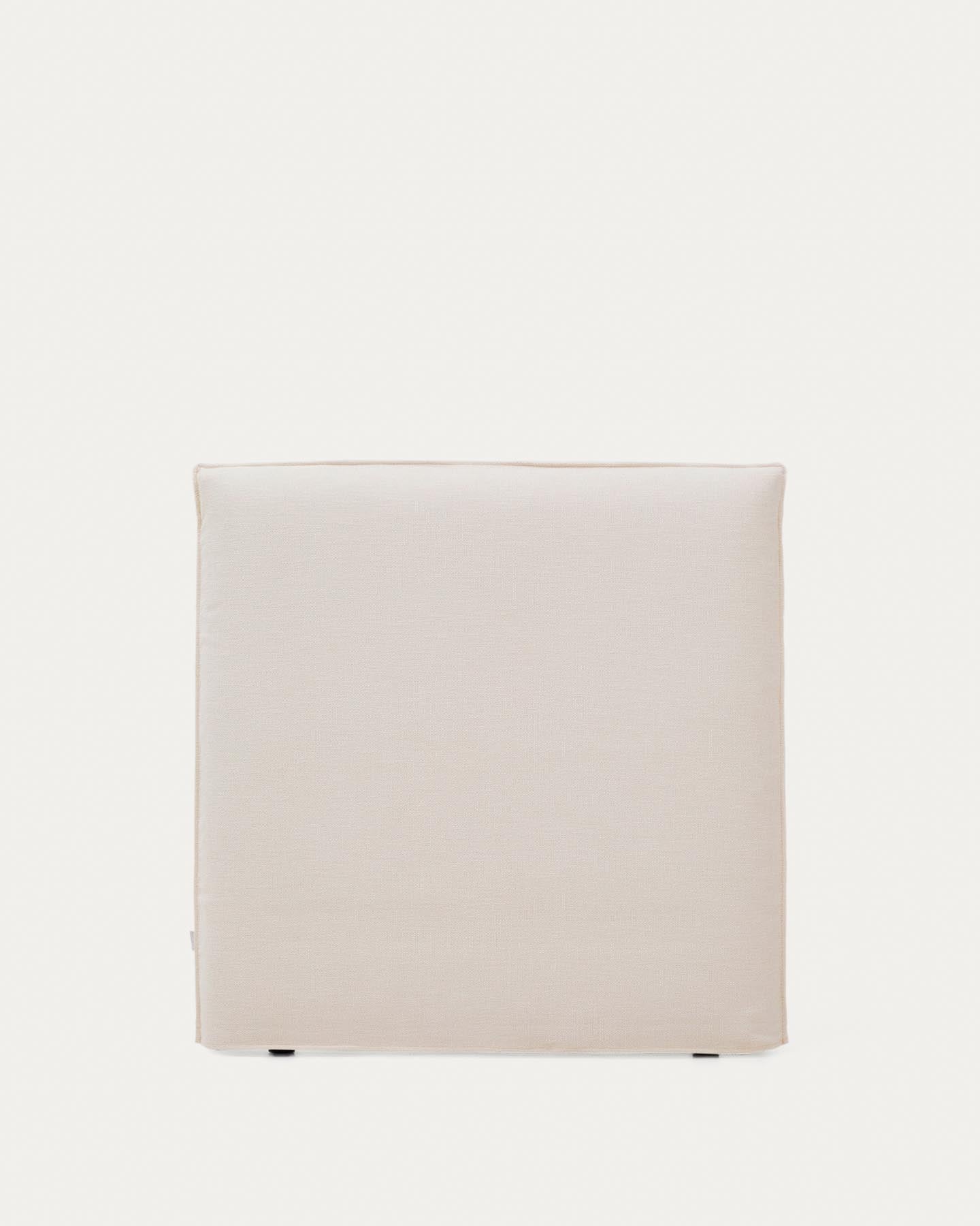 Abziehbares Bettkopfteil Jaira in weißer Chenille für Betten bis 90 cm, FSC Mix Credit in  präsentiert im Onlineshop von KAQTU Design AG. Zubehör Bett ist von Kave Home